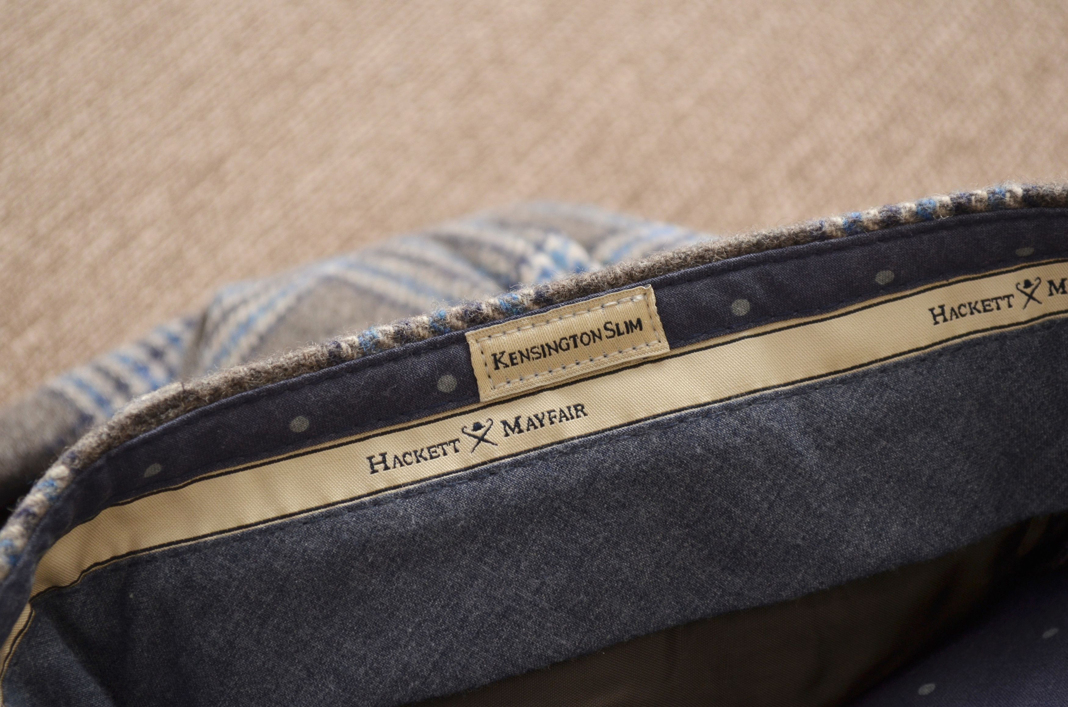 Designer × Hackett HACKETT KENSINGTON Slim Winter Check Trousers Pants Wool Size US 36 / EU 52 - 11 Thumbnail