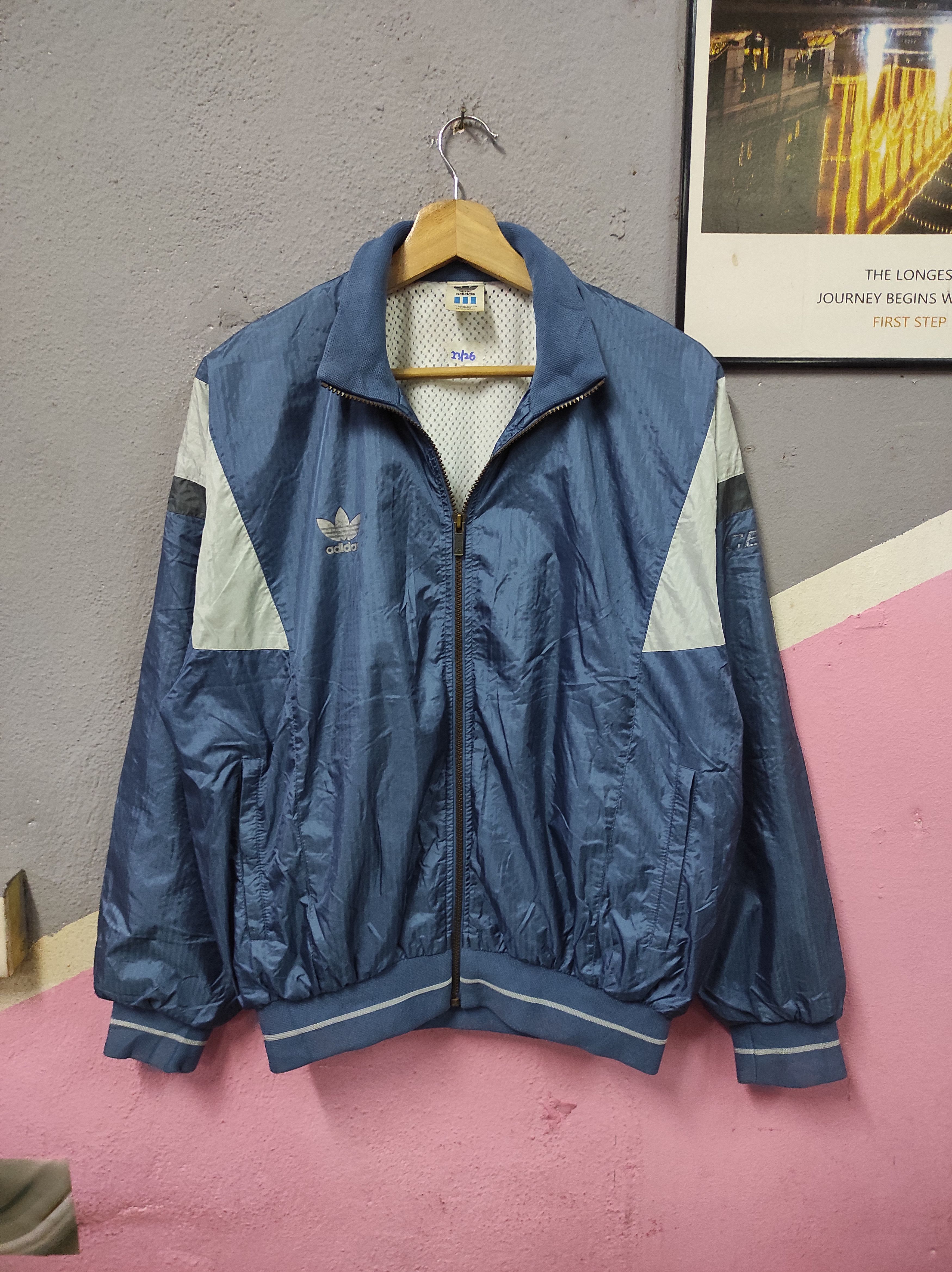 Adidas × Descente × Vintage ADIDAS TREFOIL DESCENTE VTG 90'S BOMBER JACKET SWEATER Size US L / EU 52-54 / 3 - 1 Thumbnail