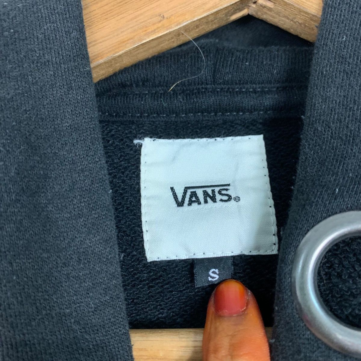Vans VANS Center Logo on Back Pullover Hoodies #3549-C162 Size S / US 4 / IT 40 - 13 Thumbnail