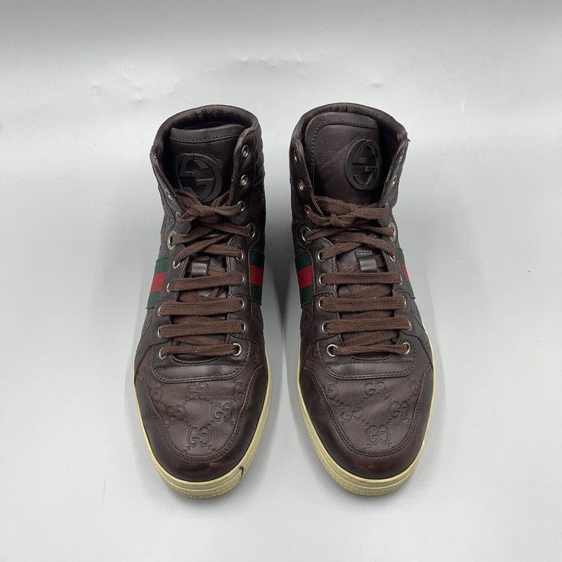 Gucci Gucci High-Top Colorful Lace-Up Sneakers for Men -2508 Size US 7.5 / EU 40-41 - 2 Thumbnail