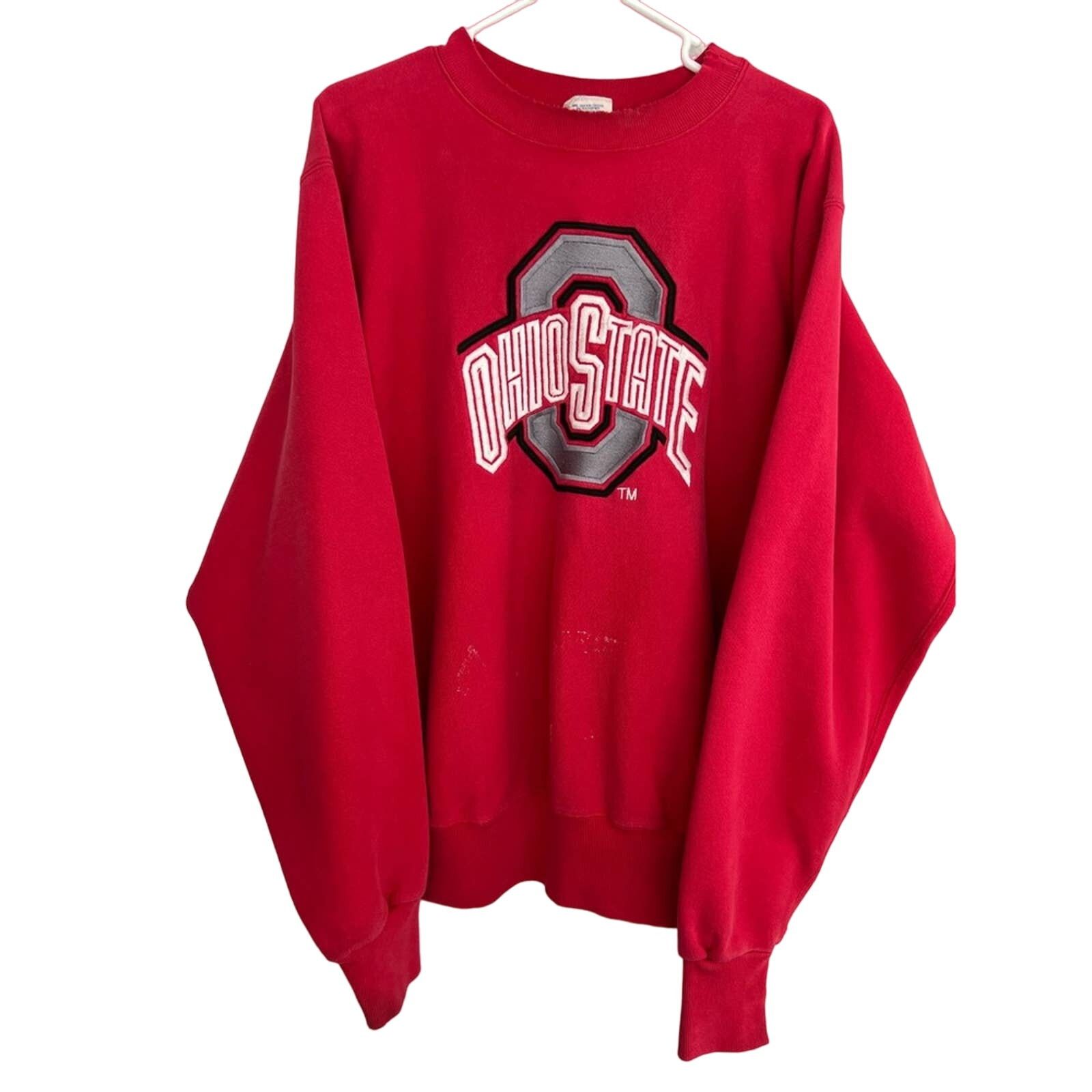 Vintage Vintage 90s Ohio State Buckeyes Embroidered Sweatshirt XXL Size US XXL / EU 58 / 5 - 1 Thumbnail
