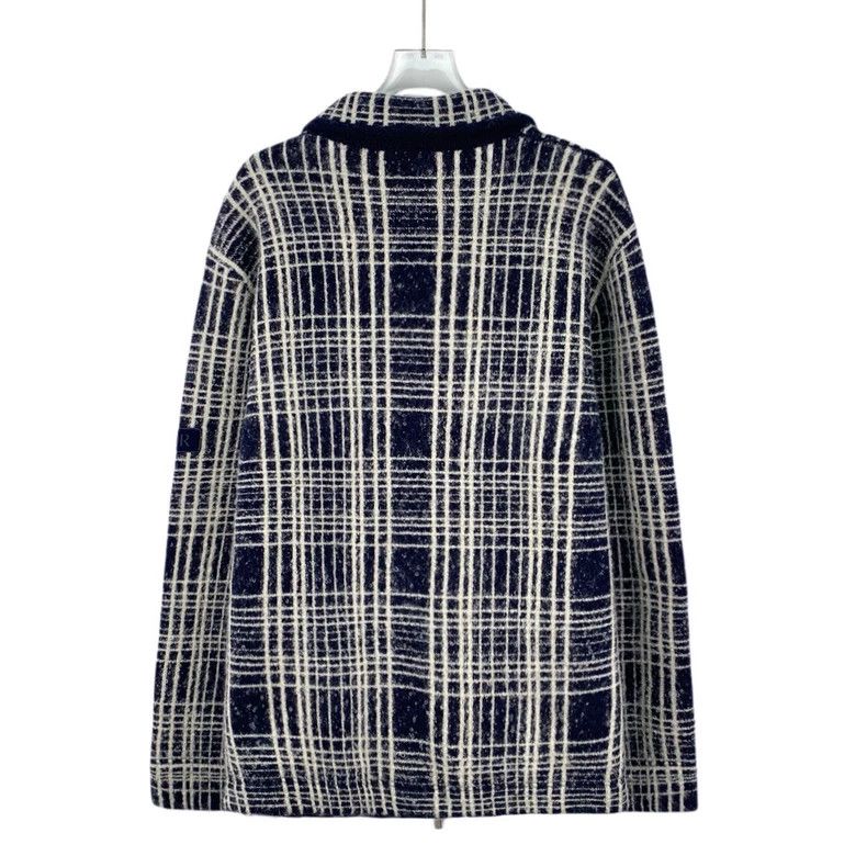 Dior Dior Color-blocked striped cotton lapel single-breasted lo Size US L / EU 52-54 / 3 - 2 Thumbnail