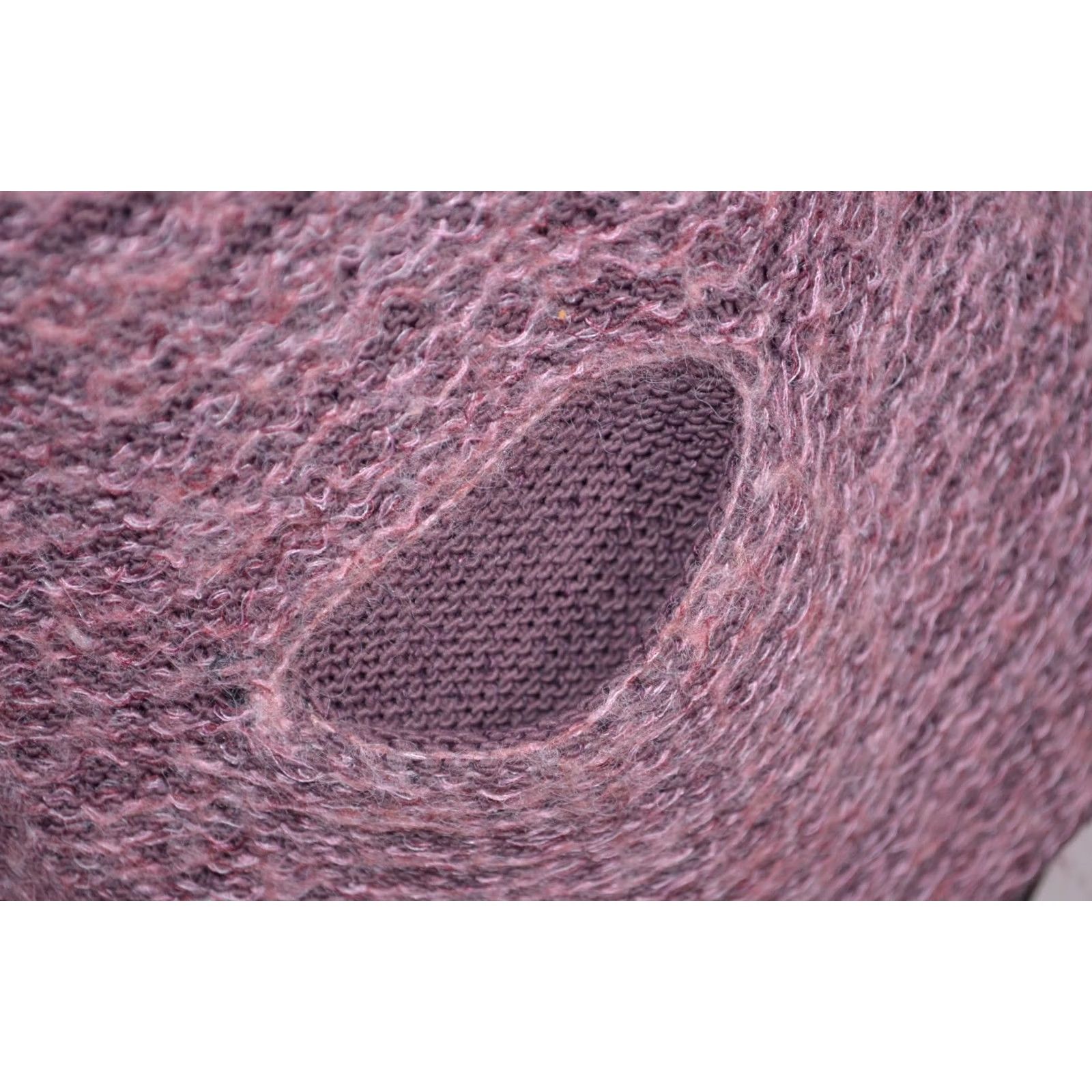 Sarah Pacini Sarah Pacini Womens Pink Textured Fuzzy Knit Sweater Long Sleeve Pocket Size S-M Shirt Womens Pink 90s? Size M / US 6-8 / IT 42-44 - 5 Thumbnail