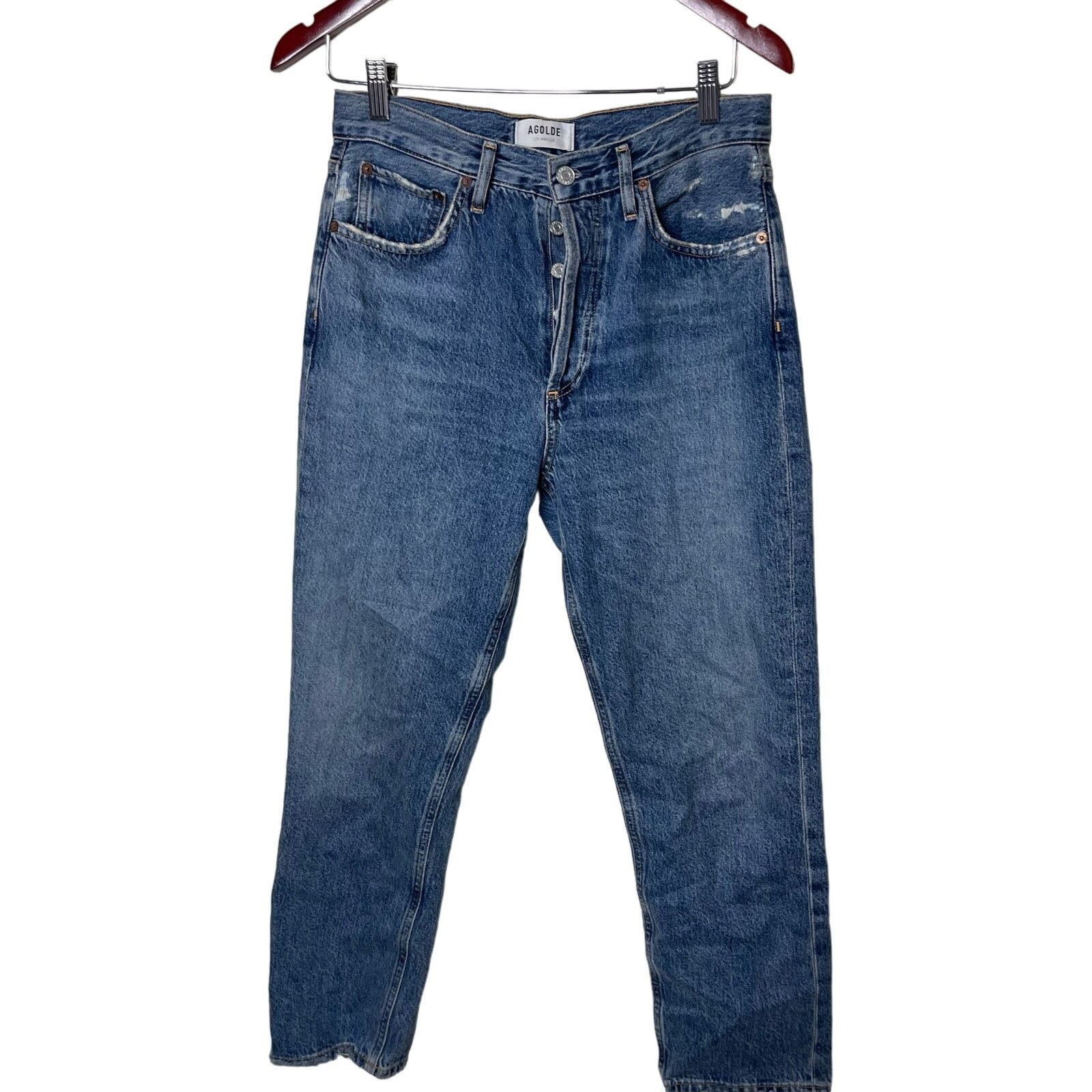 Agolde AGOLDE Riley High Rise Straight Crop Jeans sz 27 Size 27" / US 4 / IT 40 - 2 Thumbnail