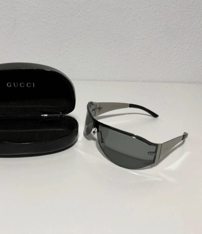 Gucci Gucci Sunglasses Mask Shield Sport Bike Pop Vintage Size ONE SIZE - 2 Thumbnail