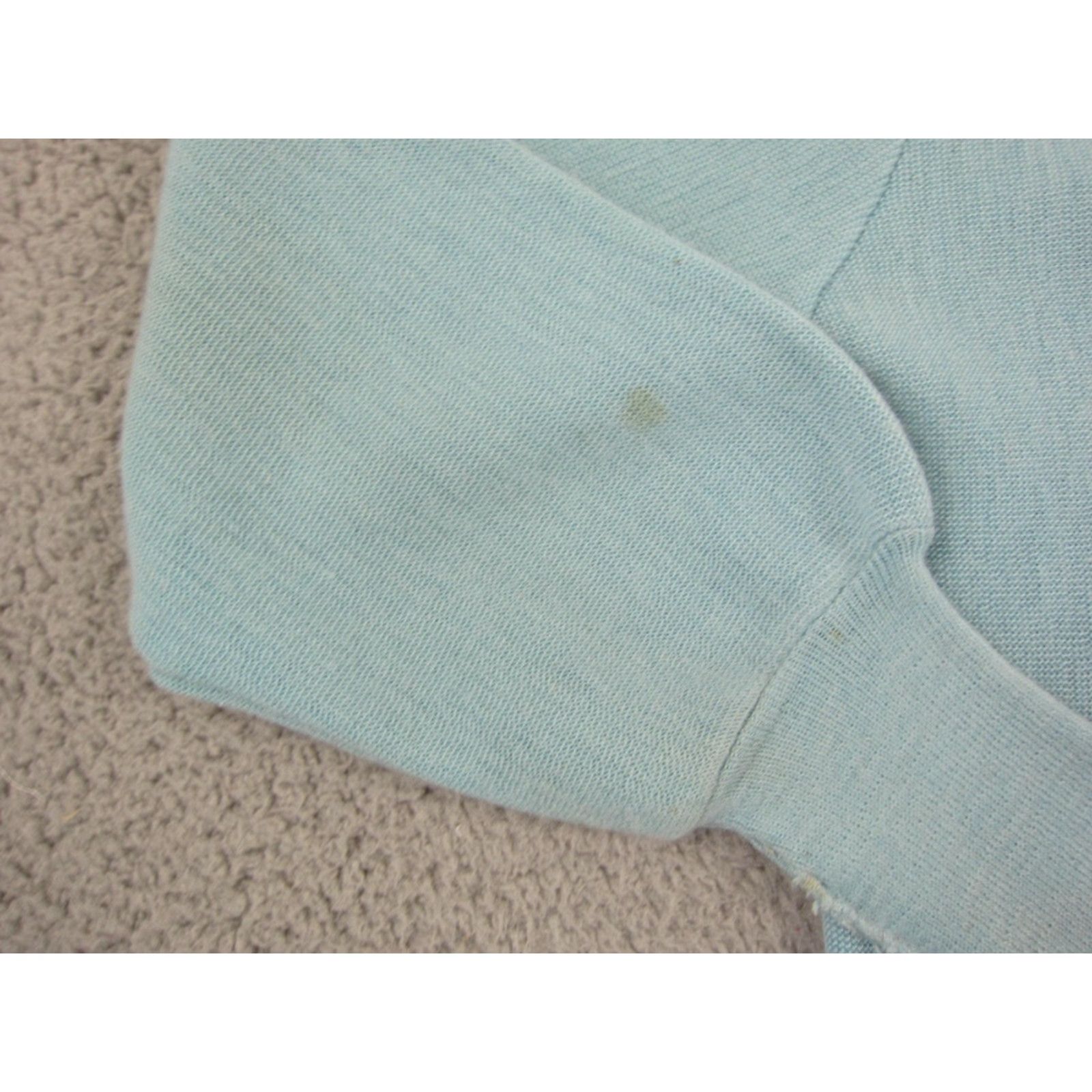 Van Heusen VINTAGE Van Heusen Cardigan Womens M Blue Knit Sweater Cardigan 50s 60s Size M / US 6-8 / IT 42-44 - 5 Thumbnail