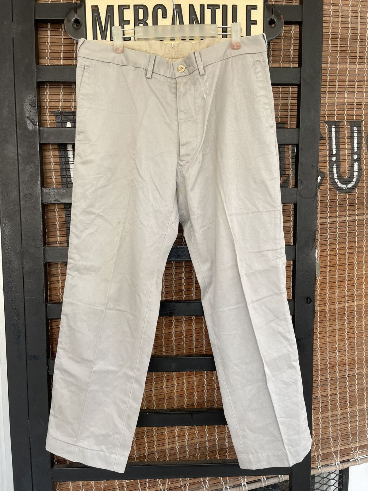 45rpm × Japanese Brand × Vintage 45rpm Studio Japan Work Cotton Pants Size US 35 - 2 Thumbnail