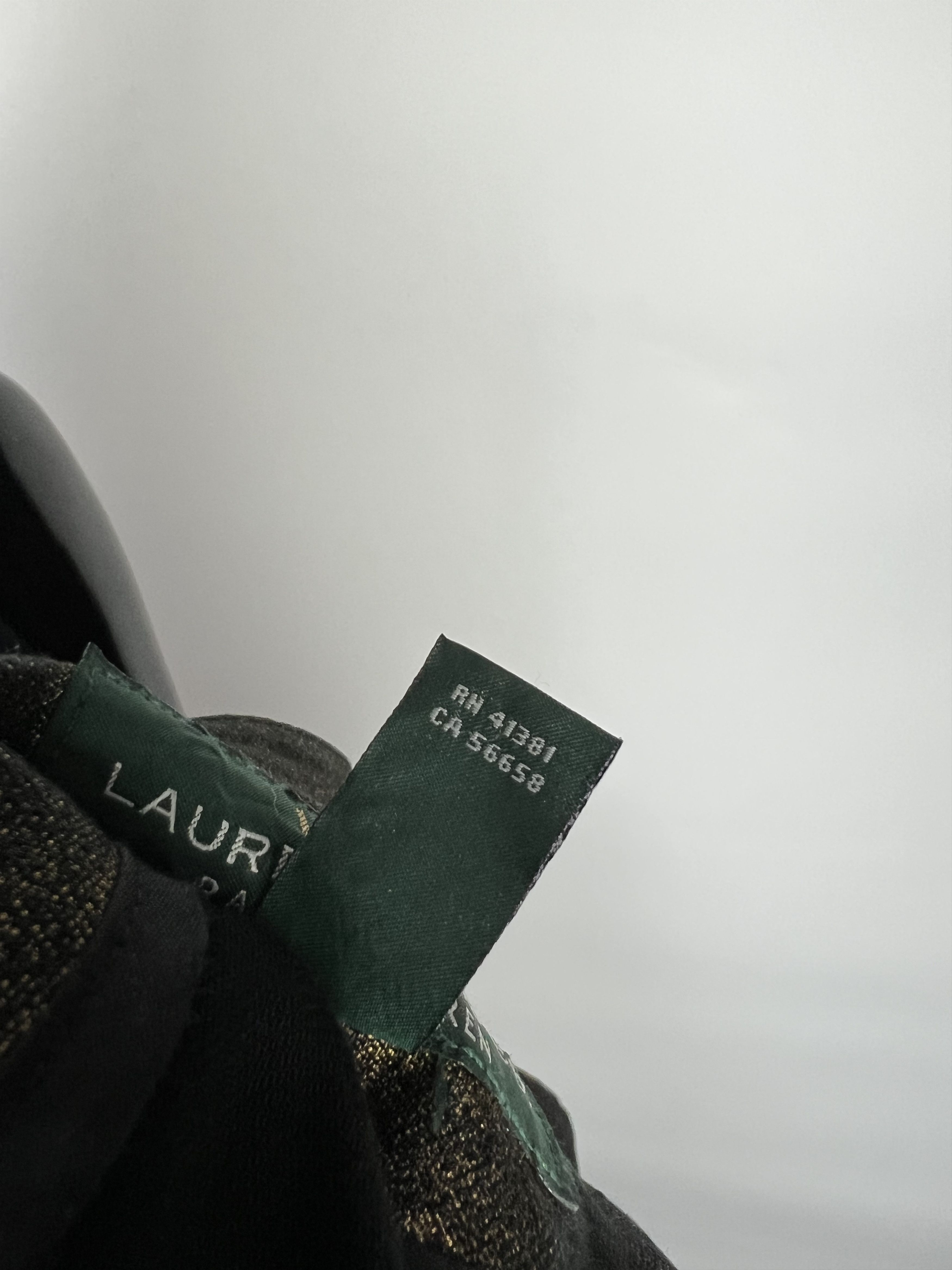 Ralph Lauren Ralph Lauren Women's Black Gold Denim Biker Jacket Size M Size M / US 6-8 / IT 42-44 - 12 Thumbnail