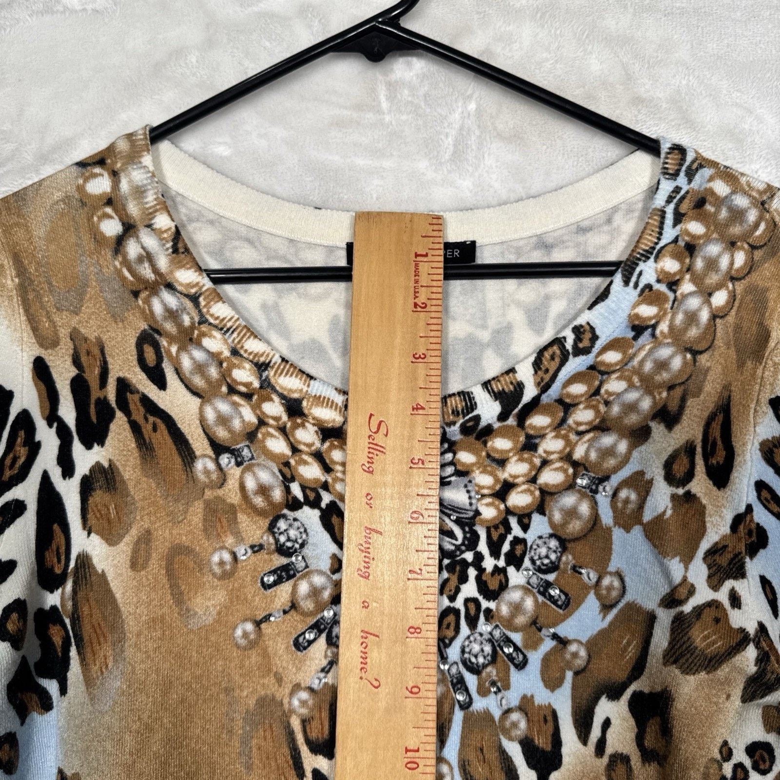 Boston Proper Small Boston Proper Animal Print W/Rhinestones Mother Size S / US 4 / IT 40 - 7 Thumbnail