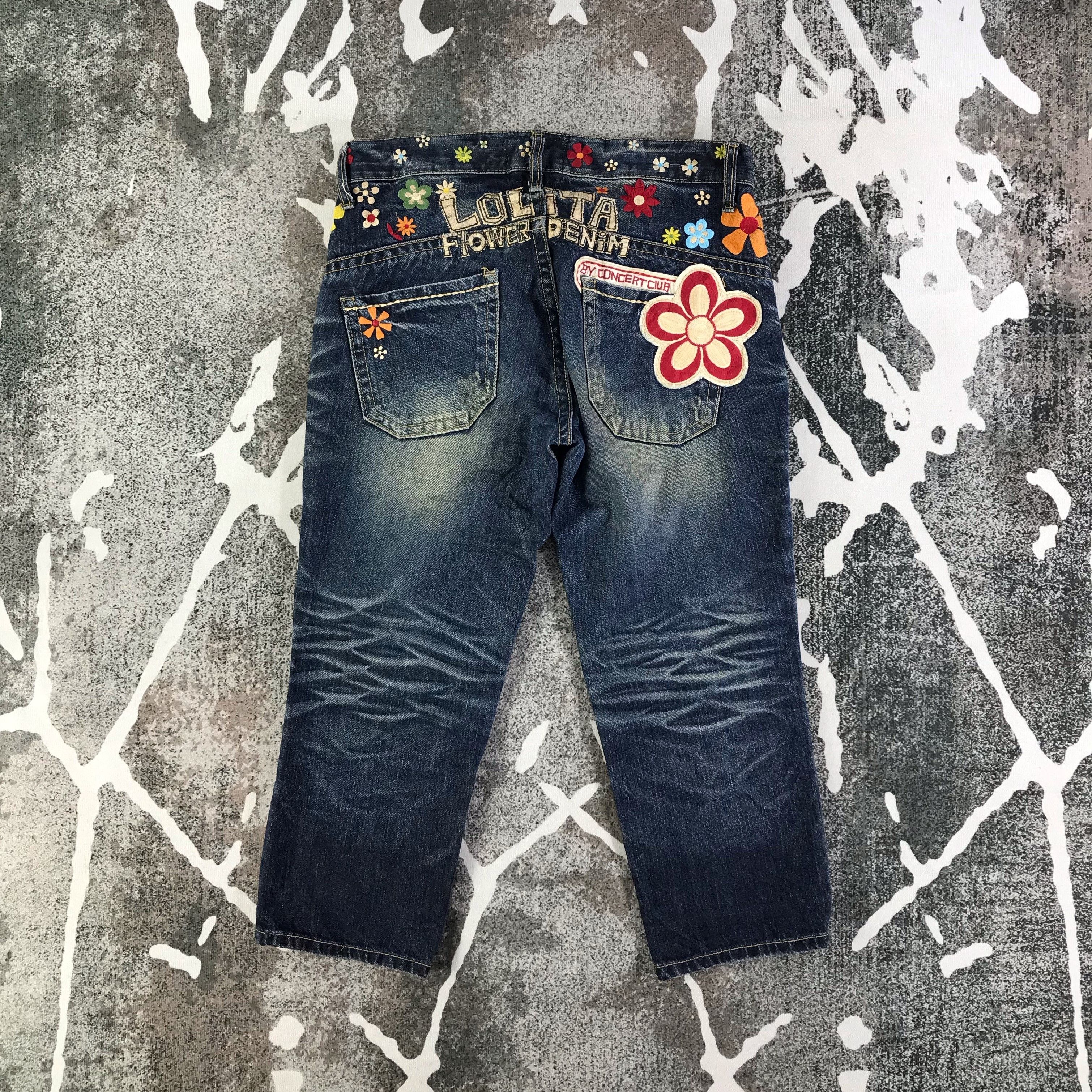 Japanese Brand Lolita Short Pants Jeans KJ1948 Size 33" - 2 Thumbnail
