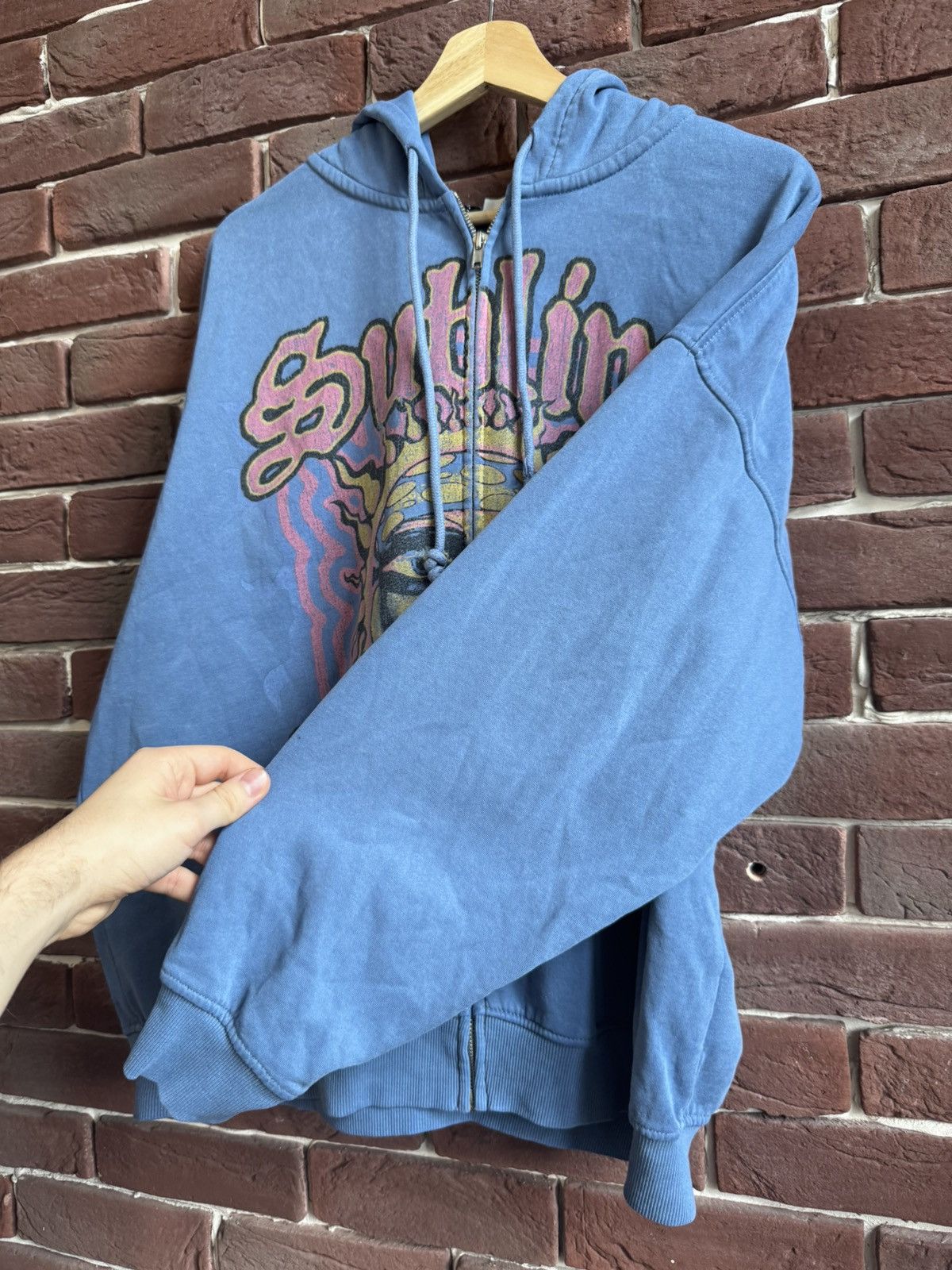 Band Tees ☀️Sublime Y2K Boxy Zip Graphic Punk Hip Hop Band Hoodie Size US L / EU 52-54 / 3 - 4 Thumbnail