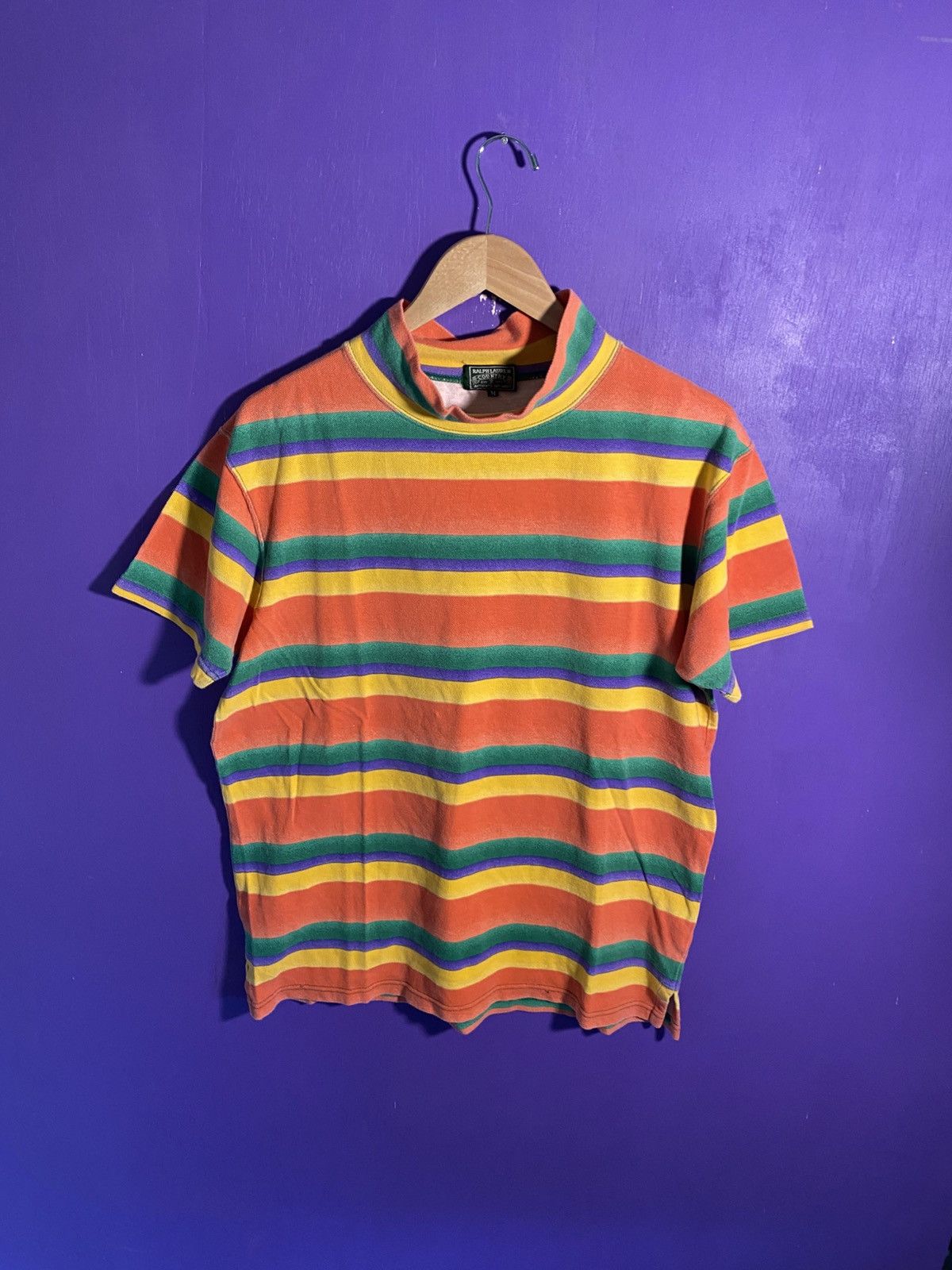Polo Ralph Lauren Vintage 90s Polo country colorful striped t