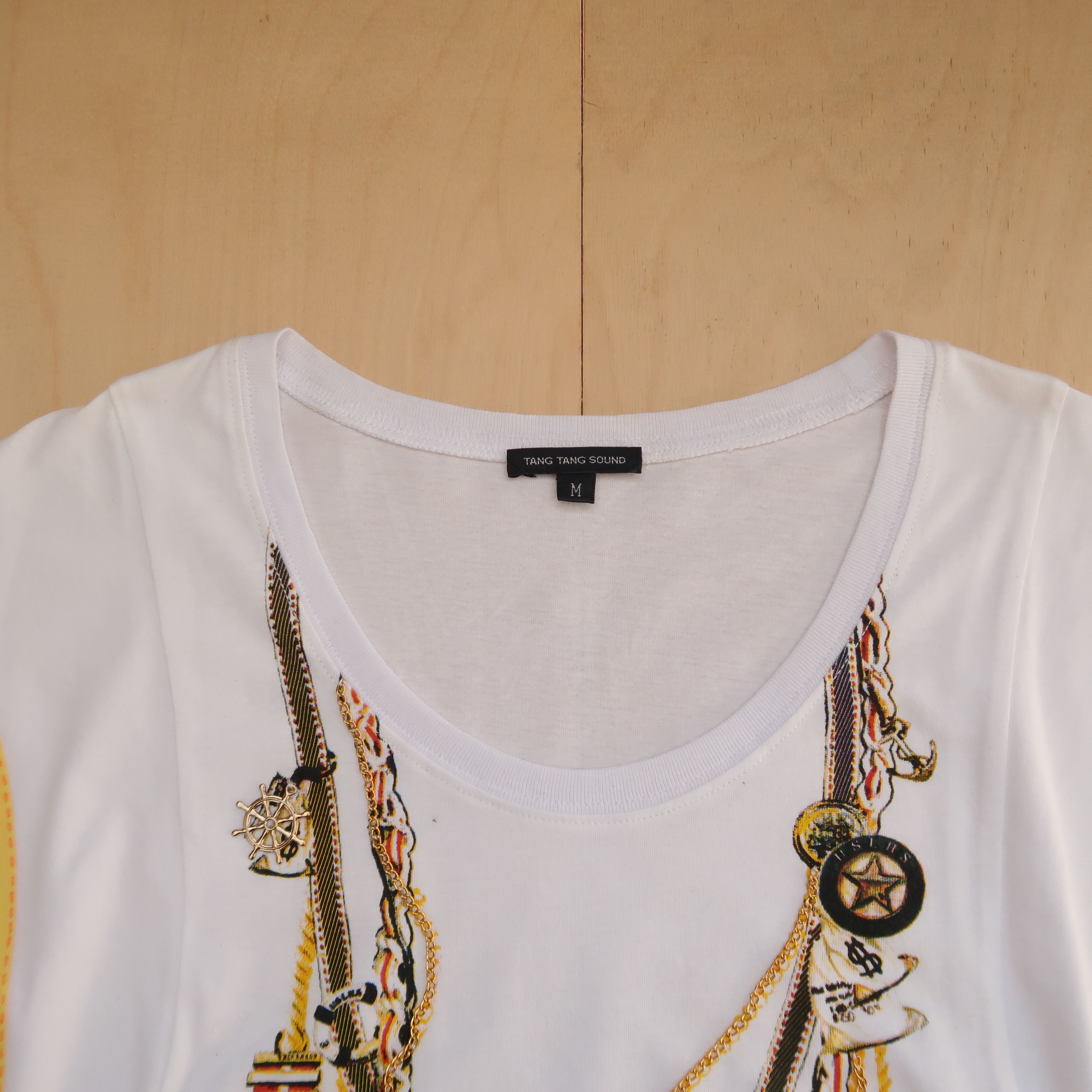 Japanese Brand 1990s Vkei Style Ornament Necklace T-Shirt Size US M / EU 48-50 / 2 - 3 Thumbnail