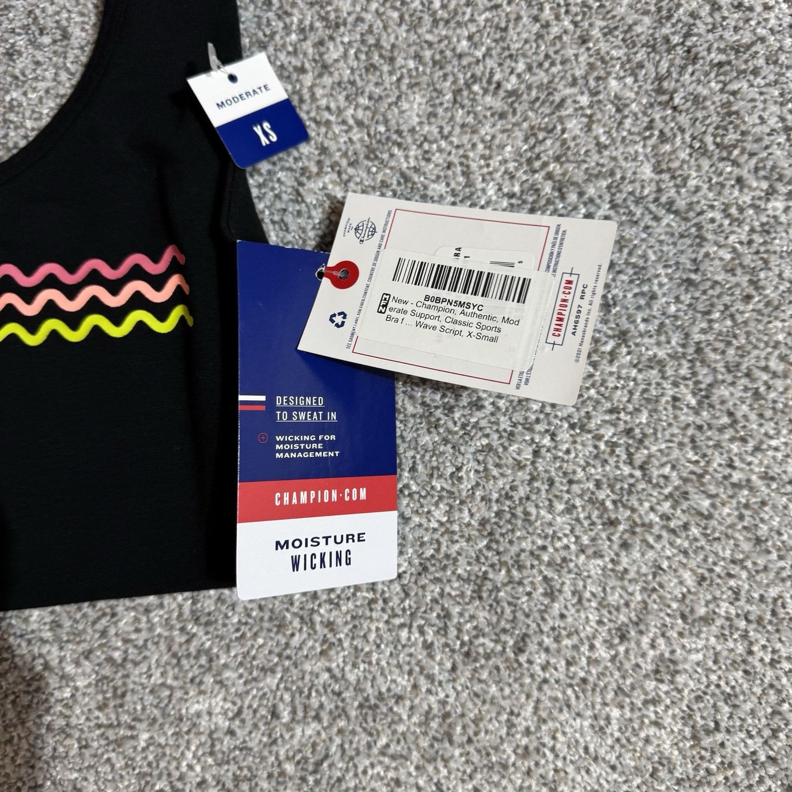 Champion Champion Sports Bra Womens XS Athletic Streetwear Racerback Size XS / US 0-2 / IT 36-38 - 2 Thumbnail