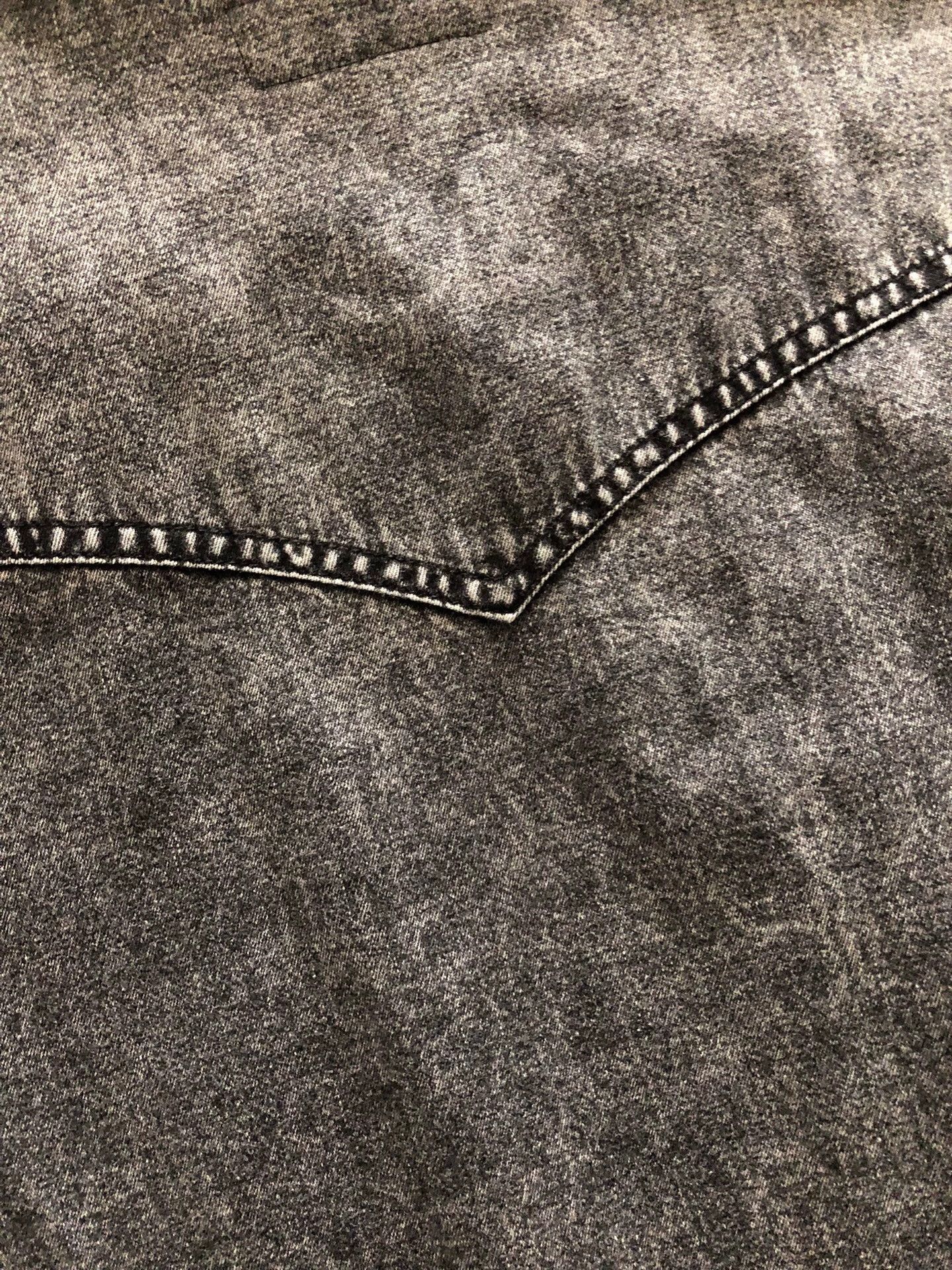 Saint Laurent Paris Saint Laurent 17ss Denim Shirt Hedi Cat Eye Western Ripped Size US M / EU 48-50 / 2 - 3 Thumbnail