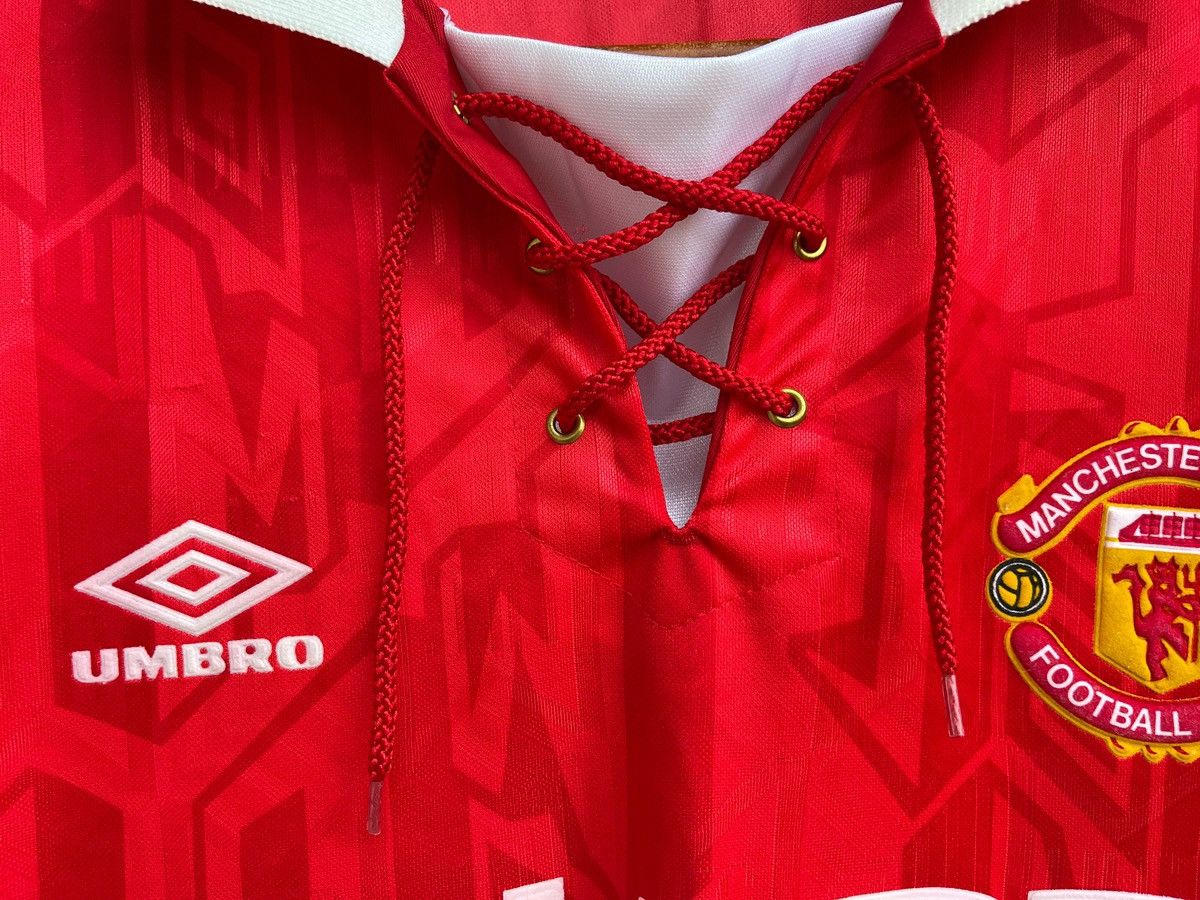 Nike Vintage 1992-94 Manchester United Shirt Umbro Sharp Jersey Size US XL / EU 56 / 4 - 6 Thumbnail