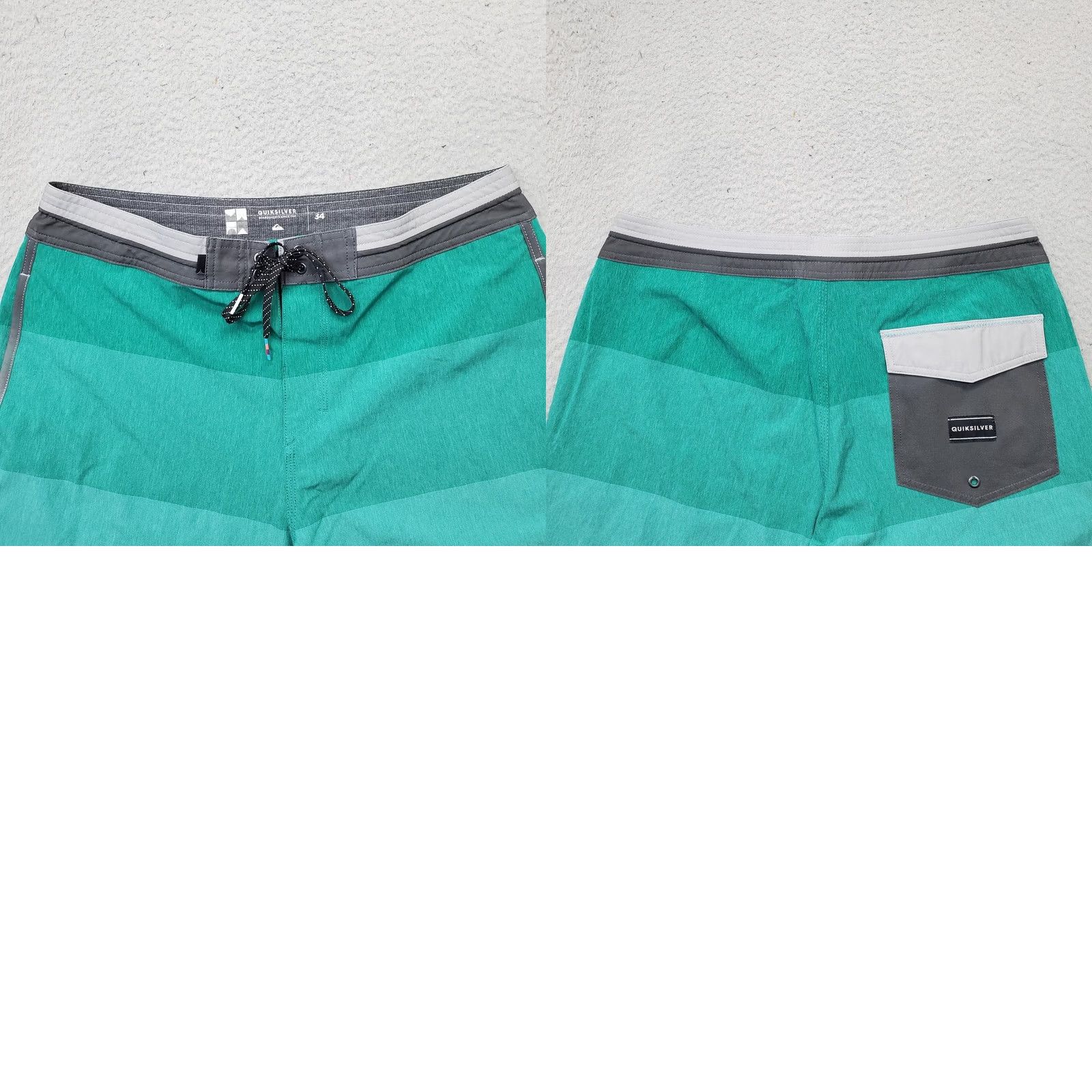 Quiksilver Quiksilver Board Shorts Men 34 Multi Patch Logo Swimwear Surf Surfing Water Polo Size US S / EU 44-46 / 1 - 8 Thumbnail