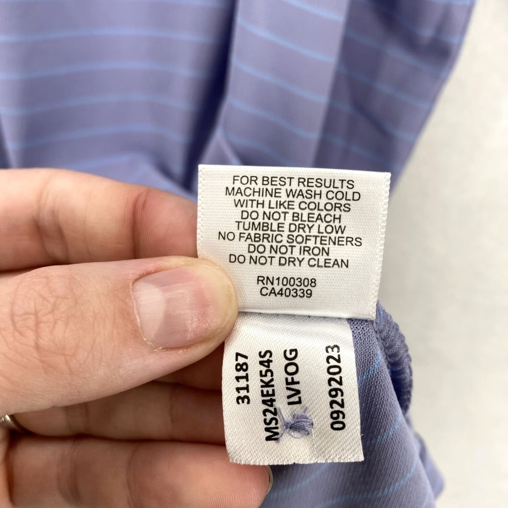 Peter Millar Peter Millar Polo Shirt Mens 2XL Purple Striped Performance Golf Short Sleeve Size US XXL / EU 58 / 5 - 6 Thumbnail
