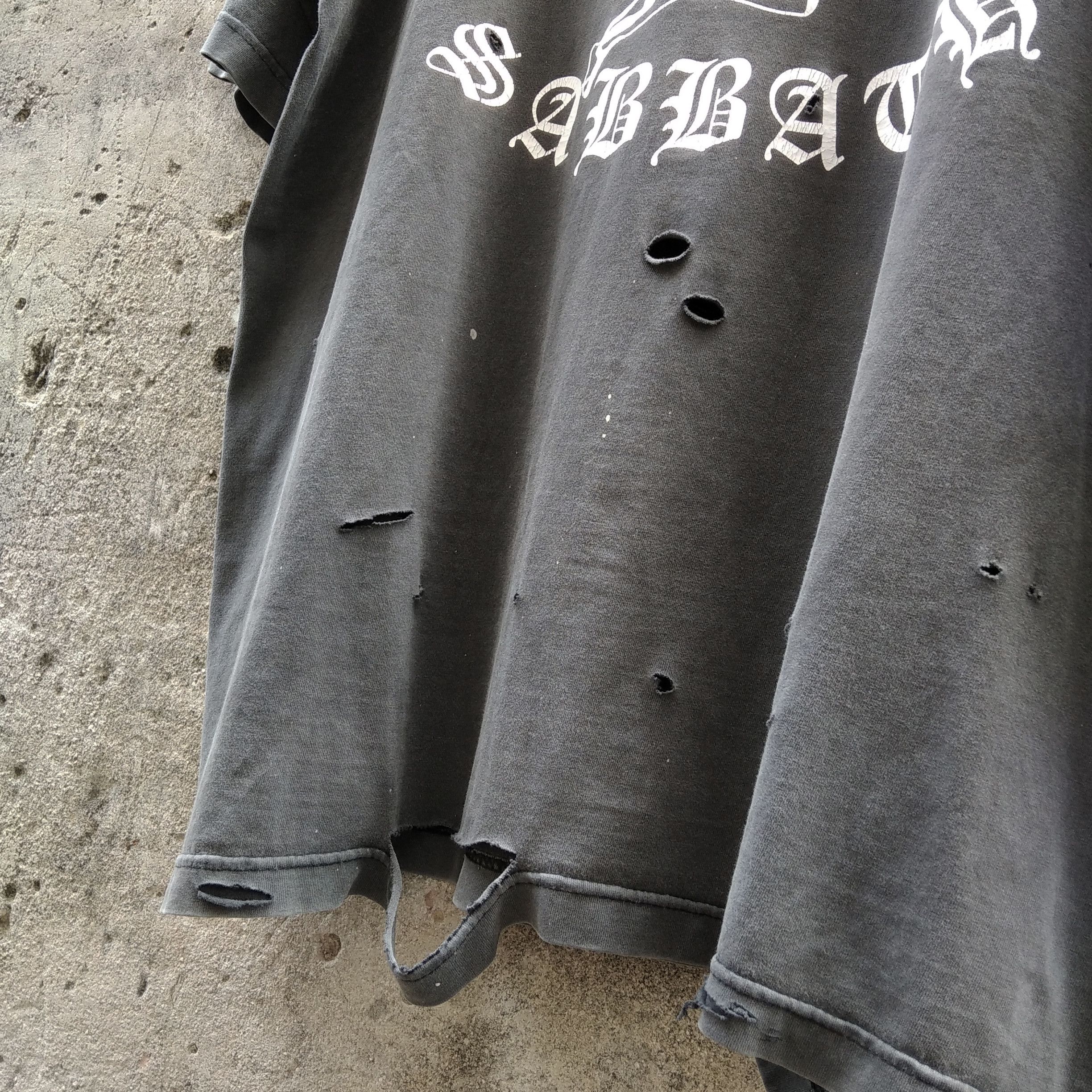 4GSELLER Vintage Early 00's BLACK SABBATH Thrashed T-Shirt Size US XL / EU 56 / 4 - 6 Thumbnail