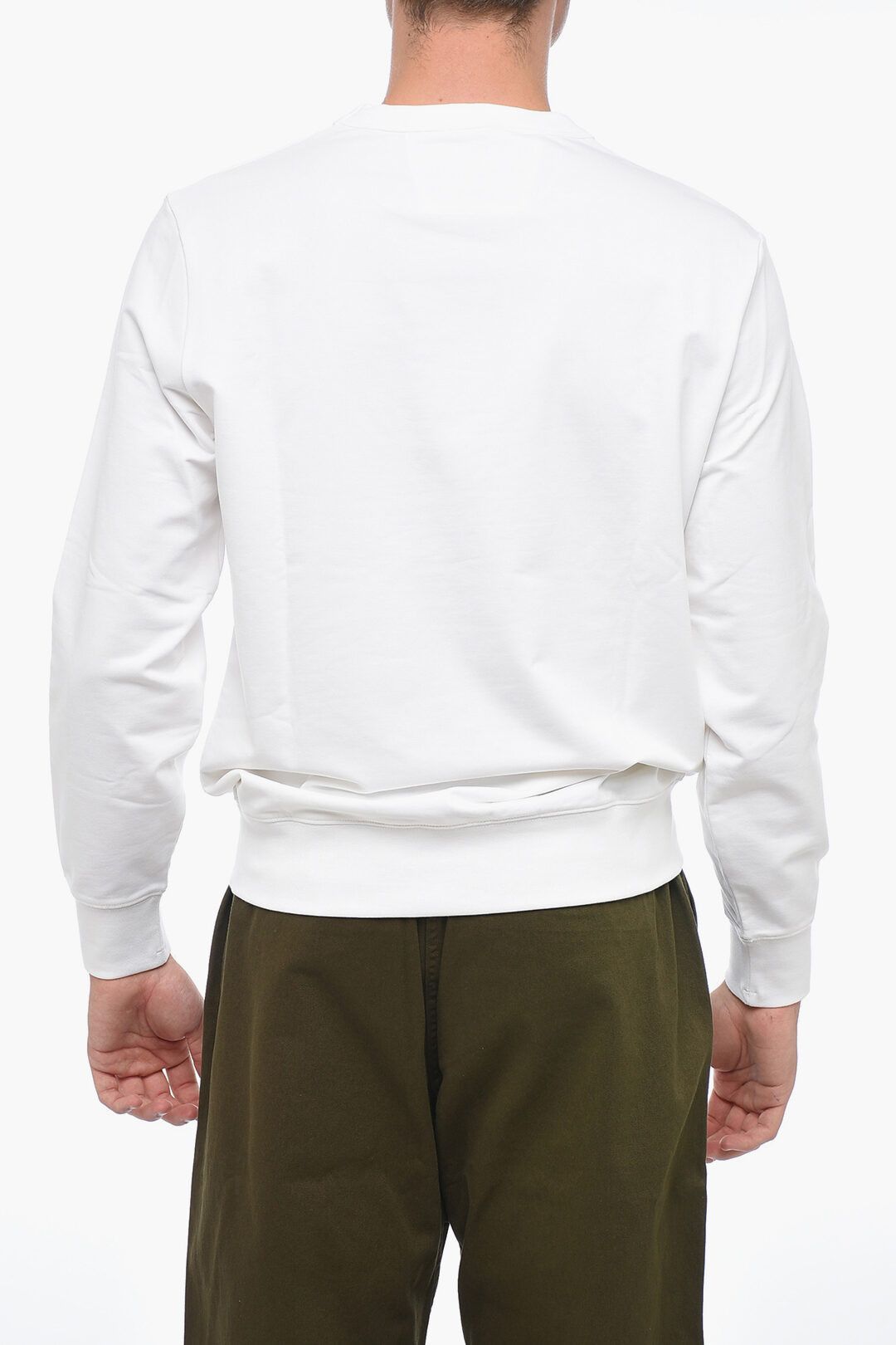 C.P. Company og1mm1024 Crewneck Sweatshirt in White Size US L / EU 52-54 / 3 - 3 Thumbnail