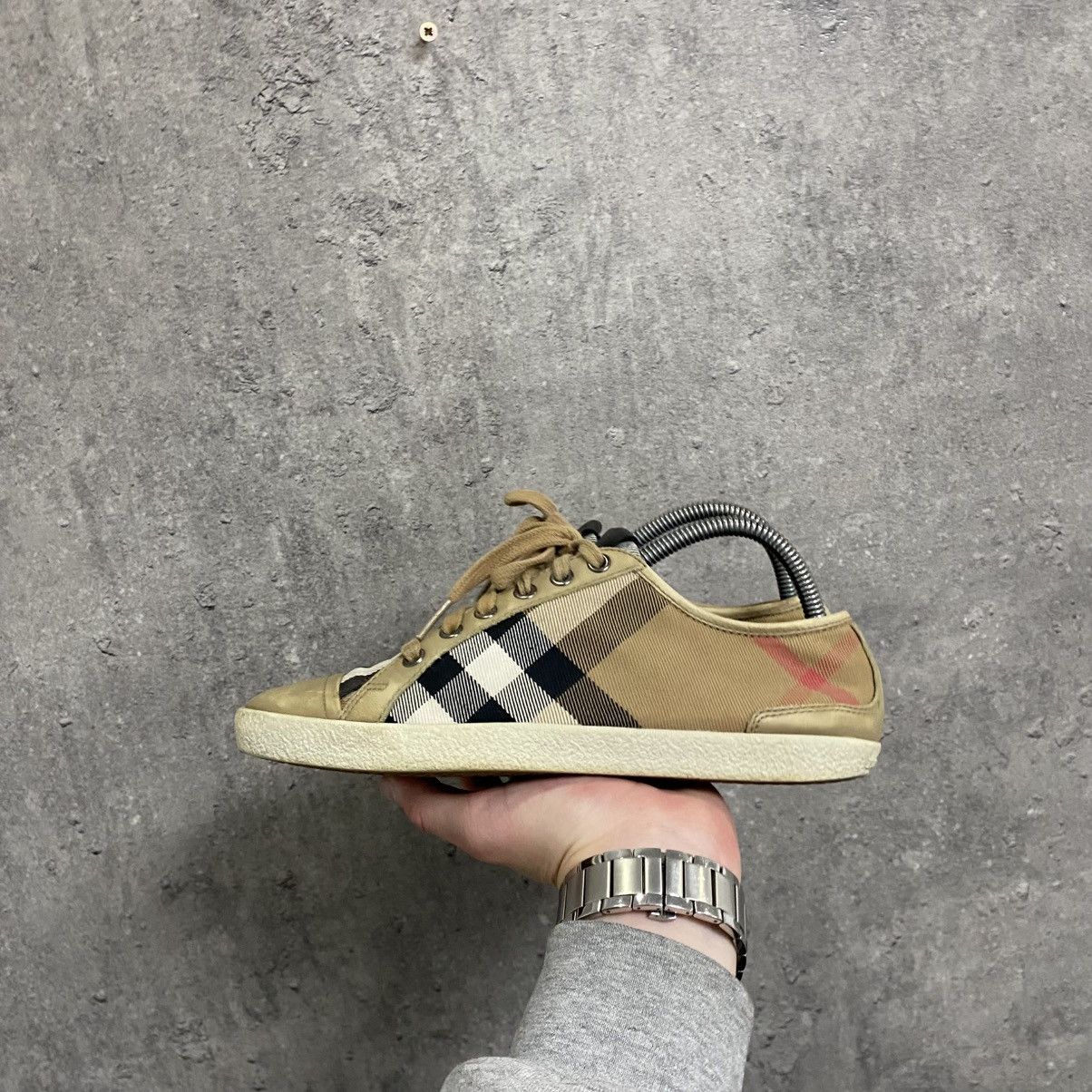 Burberry Burberry Nova Check Low Top Shoes Size US 7 / IT 37 - 5 Thumbnail