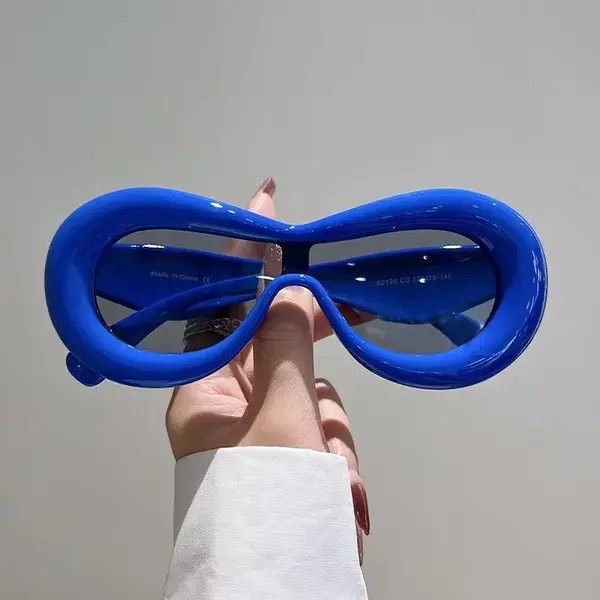 Electric Visual Blue Oval Candy Color Goggle Sun Glasses Size ONE SIZE - 1 Thumbnail