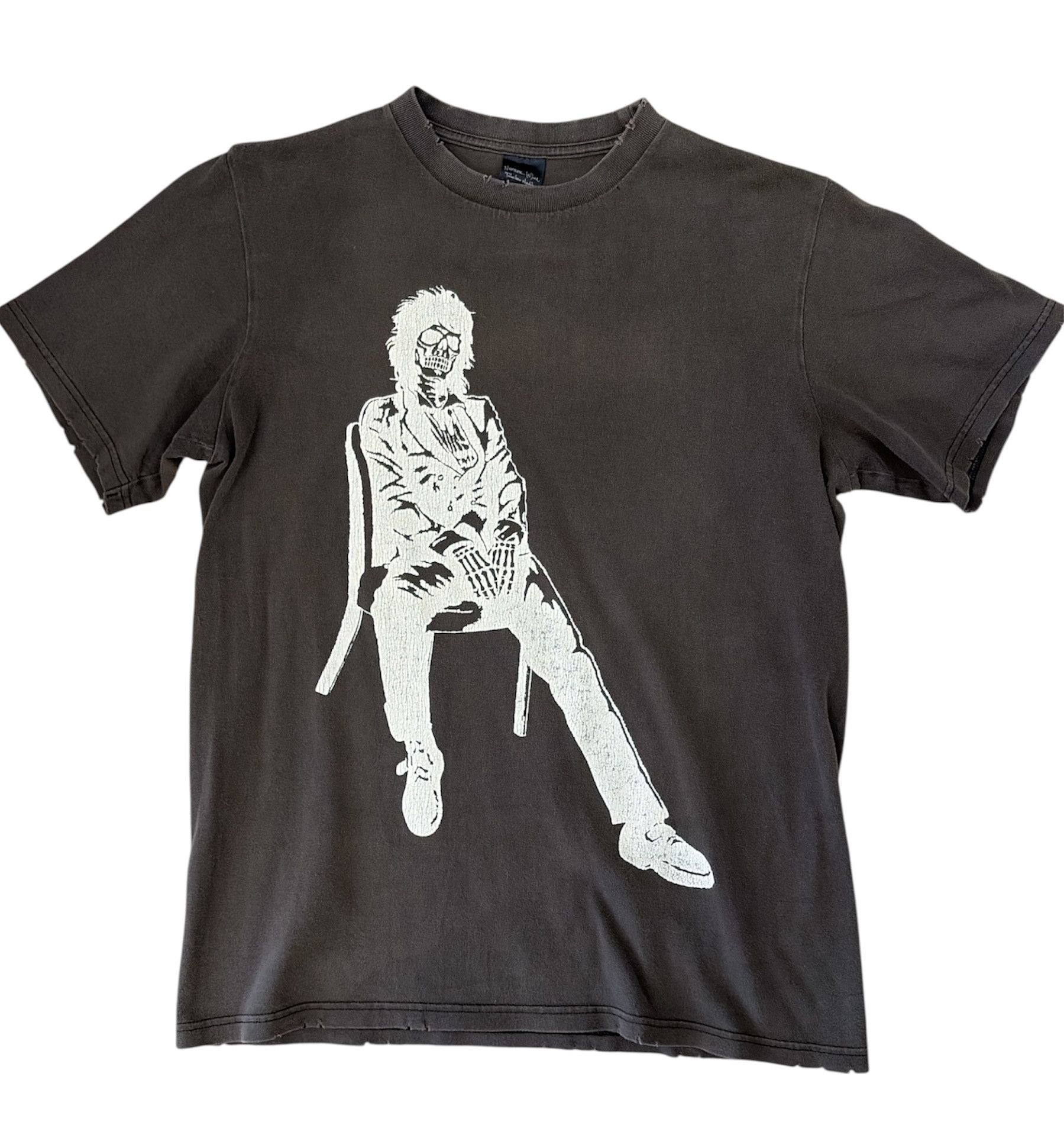 Ann Demeulemeester White Hand Print T-Shirt | Grailed
