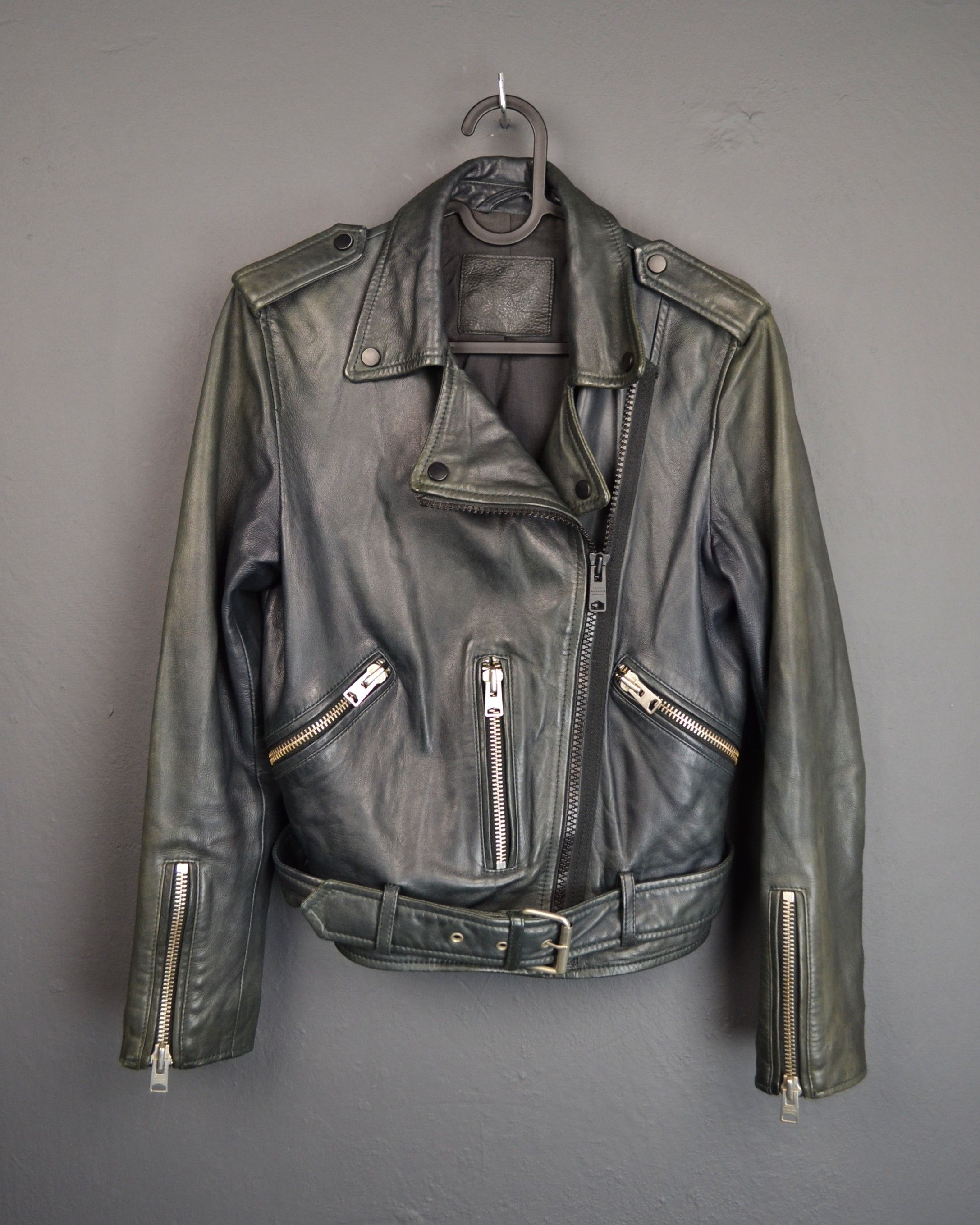 Allsaints All Saints Wyatt Zip Biker Jacket US 4 Size S / US 4 / IT 40 - 1 Thumbnail