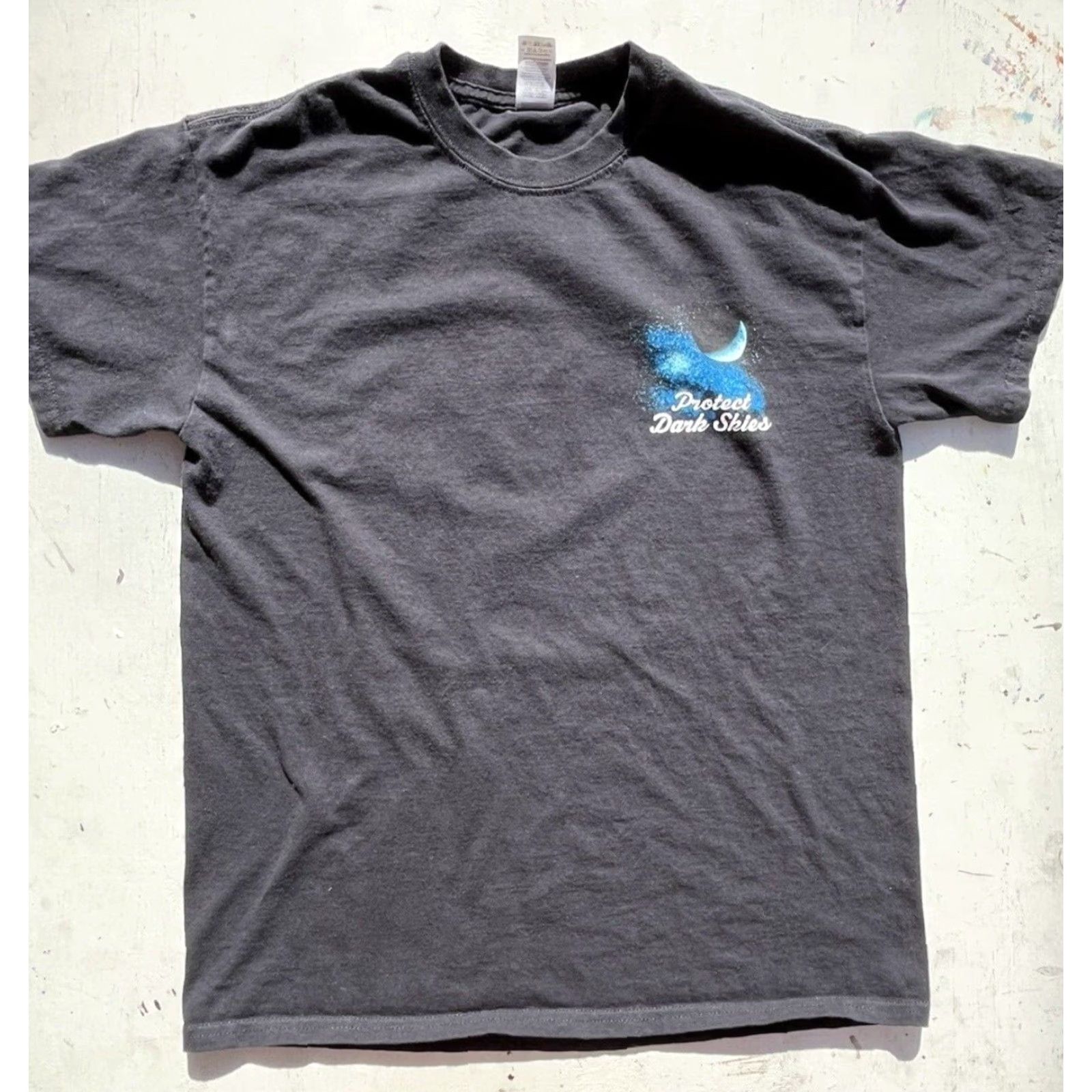 Gildan Gildan Men’s T‑Shirt Black Dark Skies Grand Canyon Desert Project Spin Spell-Out M Size US M / EU 48-50 / 2 - 7 Thumbnail