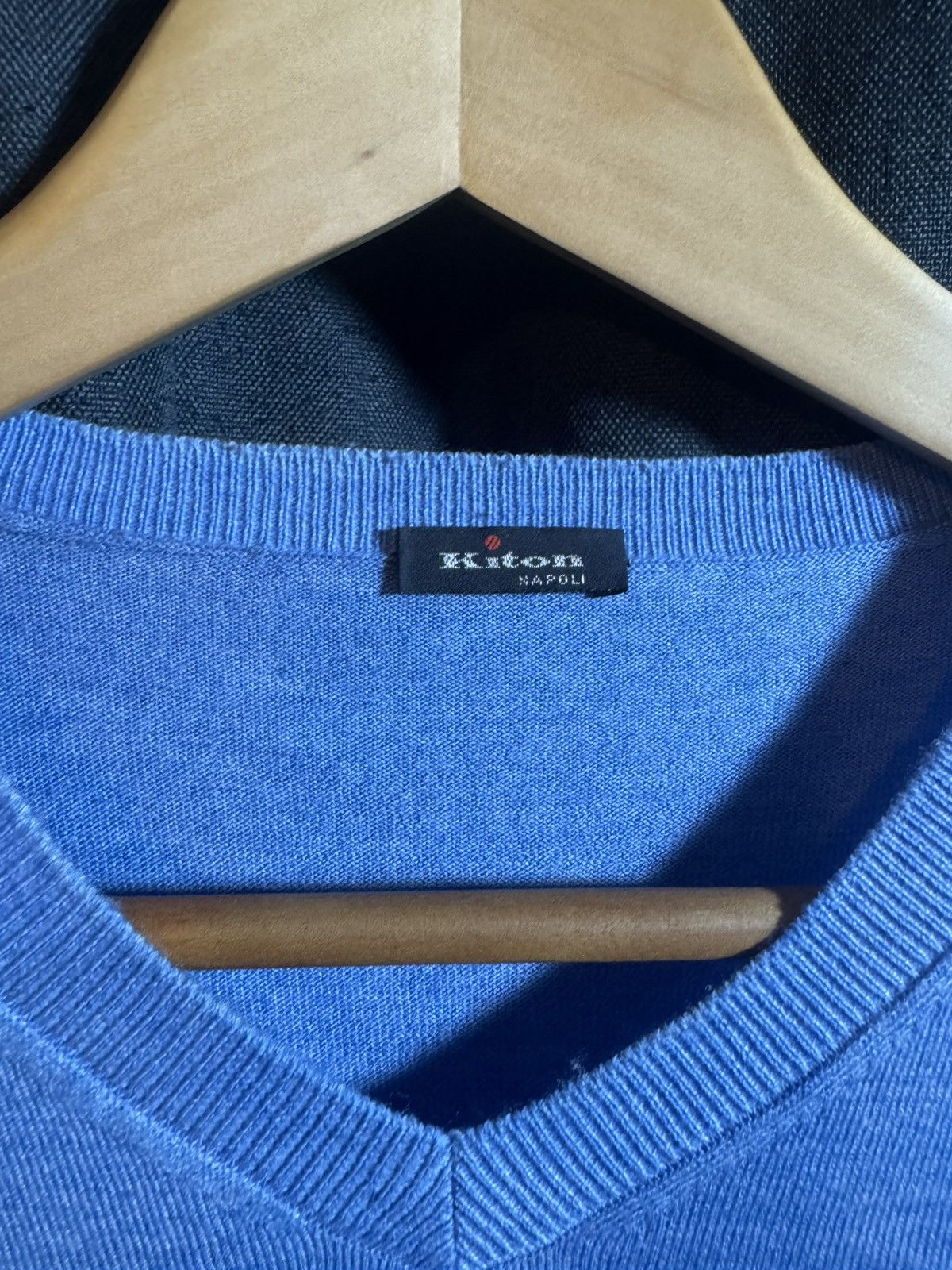 Kiton Kiton Napoli Men’s Navy Blue Sweater Size L Cashmere Size US L / EU 52-54 / 3 - 2 Thumbnail