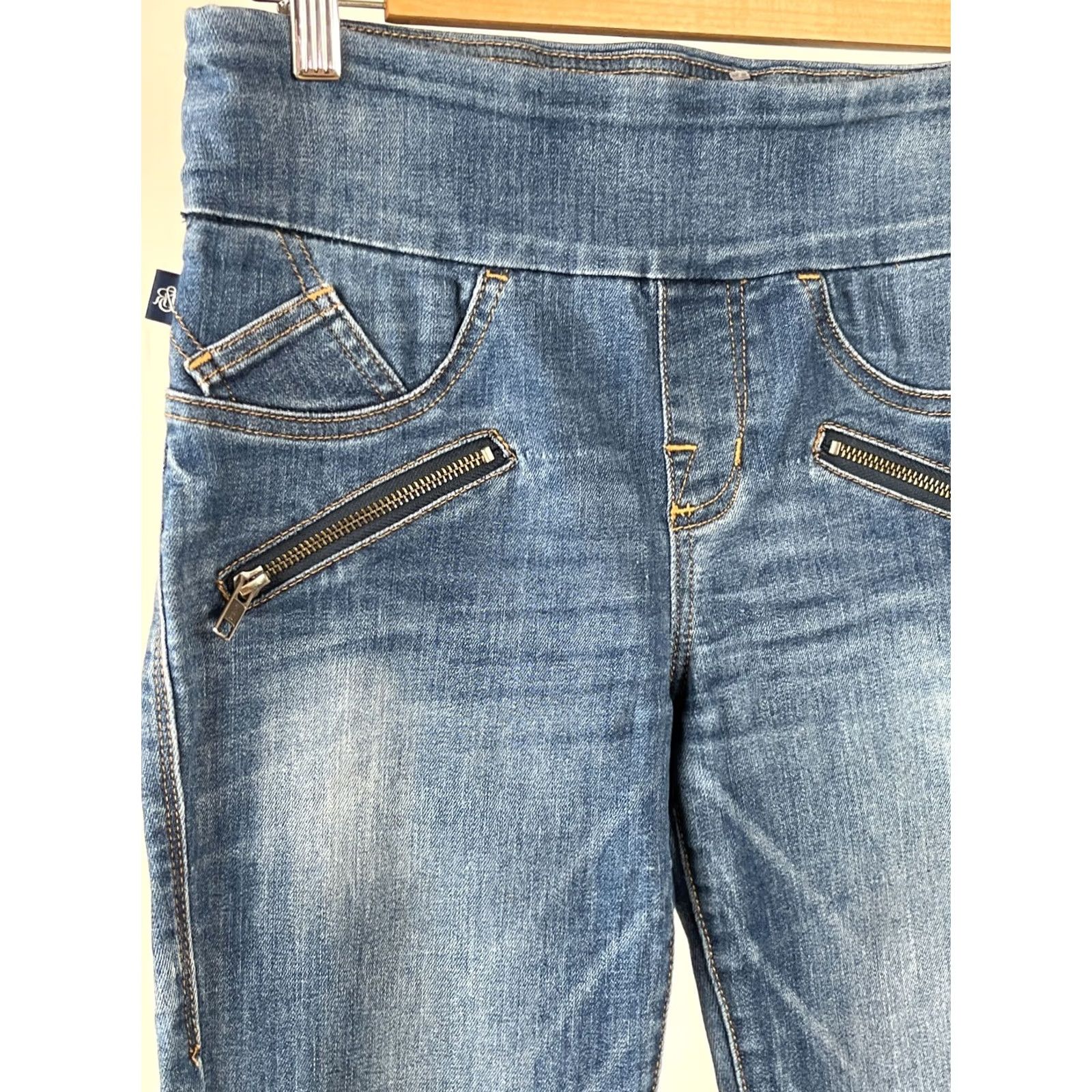 Vintage Rock & Republic Skinny Jeans Womens 6 Blue Cotton Blend Denim Five Pocket Casual Size 28" / US 6 / IT 42 - 3 Thumbnail