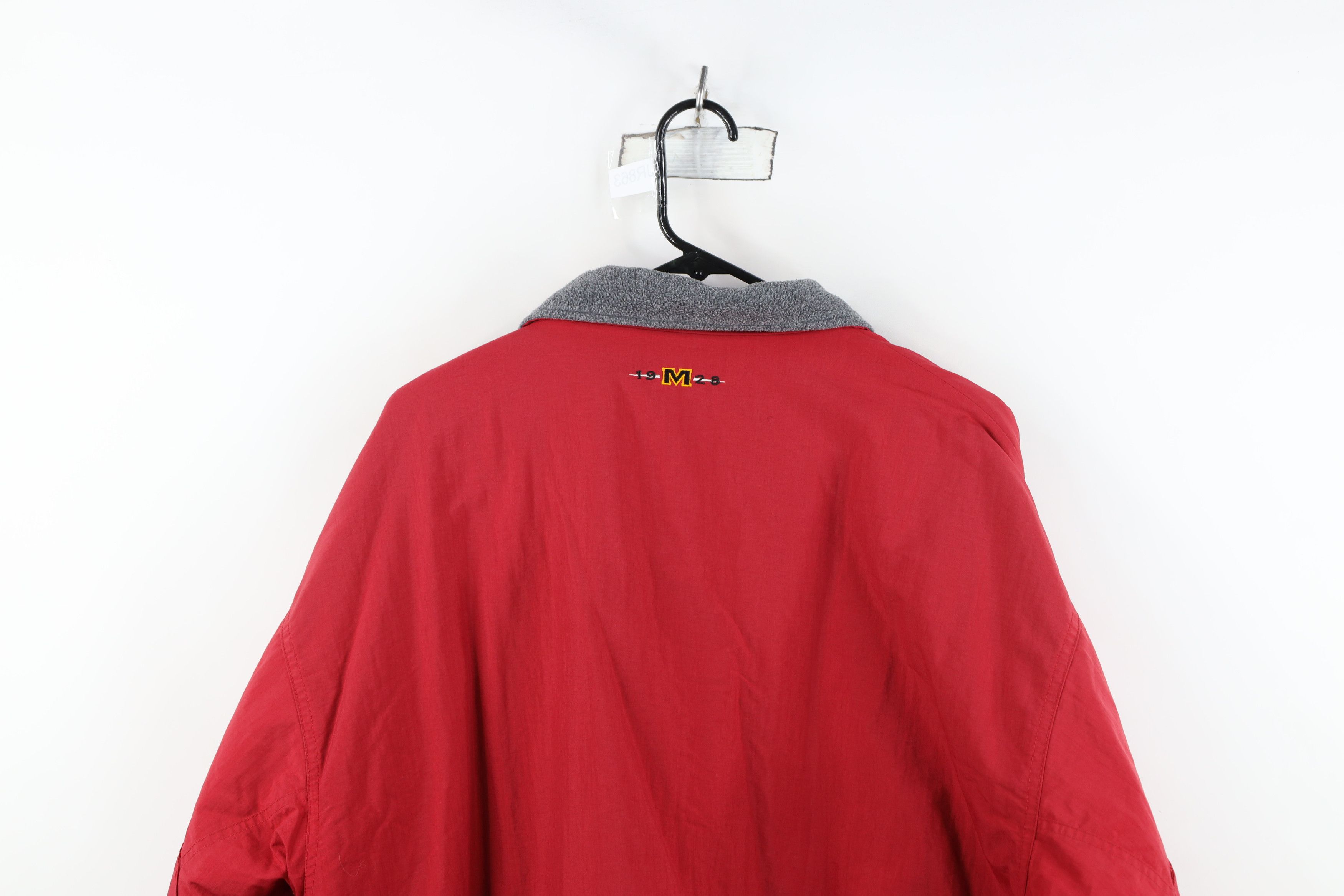 Disney Vintage 90s Disney Spell Out Mickey Mouse Bomber Jacket Red Size US XL / EU 56 / 4 - 15 Thumbnail