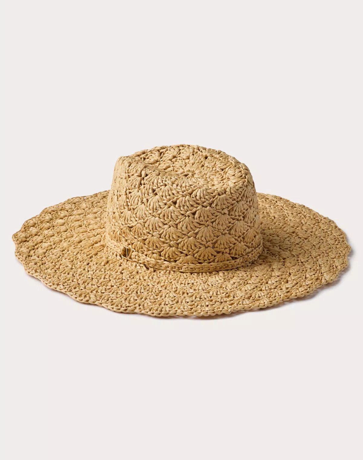 Valentino oc11z0725 Size:58/Fedora Escape Raffia Hat in Golden Size ONE SIZE - 3 Thumbnail