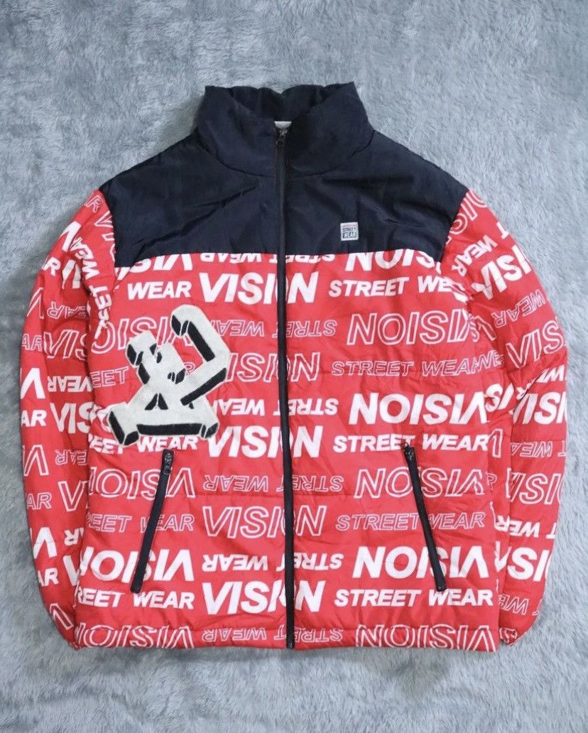 image of Vision Street Wear Down Jacket in Red, Men's (Size XL)