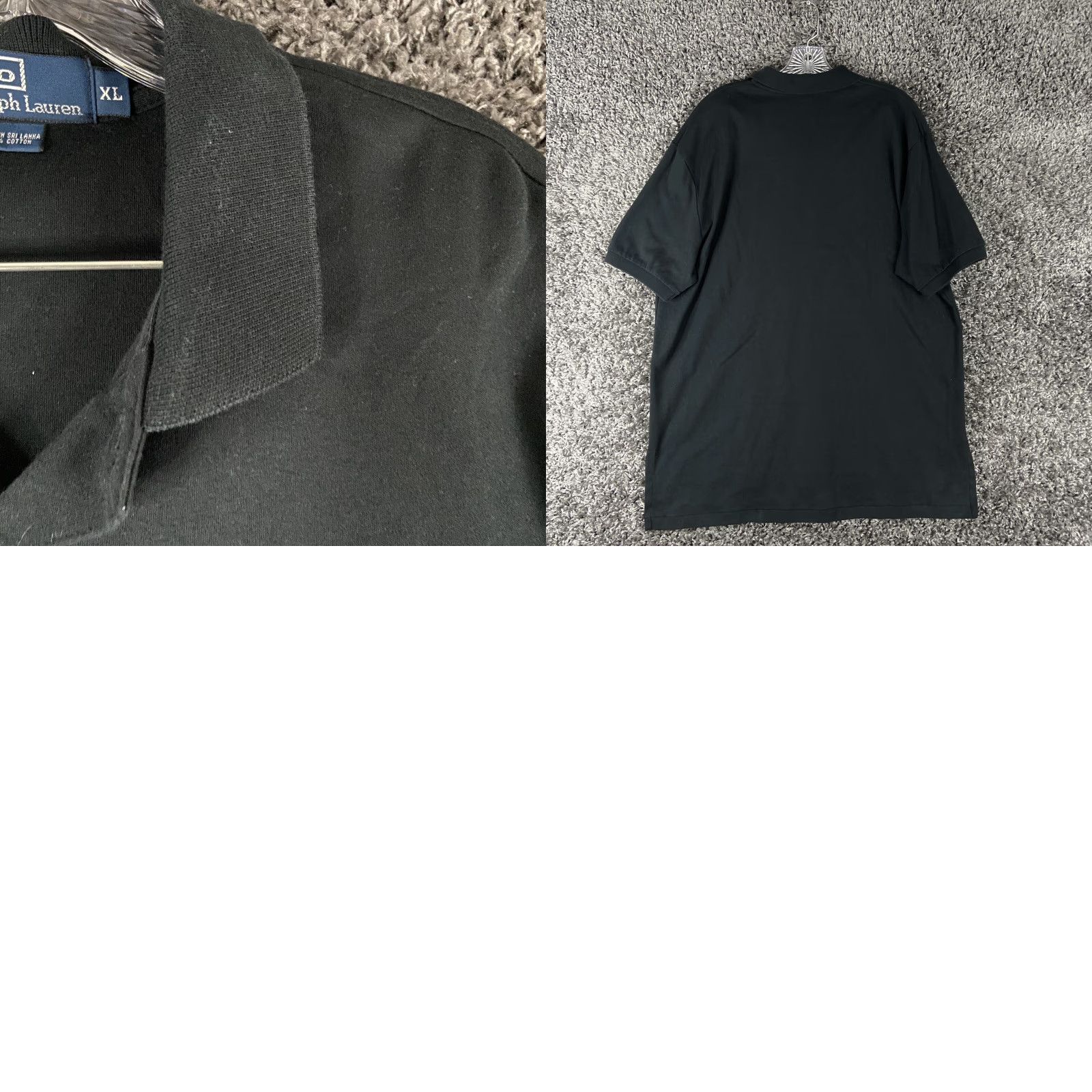 Polo Ralph Lauren VINTAGE Polo Ralph Lauren Polo Shirt Black Short Sleeve Men's XL Size US XL / EU 56 / 4 - 8 Thumbnail