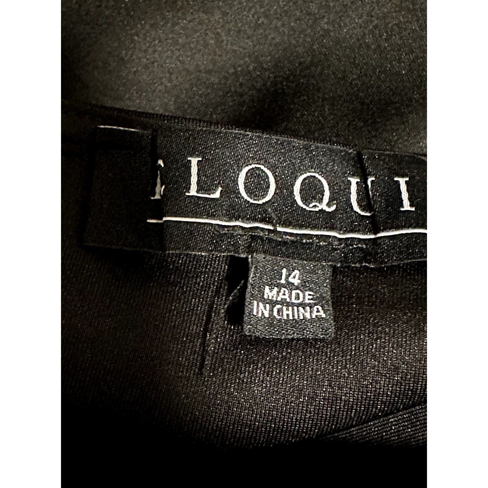 Other Eloquii Womens Plus Black Flutter Sleeve Peplum Scuba Top 14 Size XL / US 12-14 / IT 48-50 - 8 Thumbnail