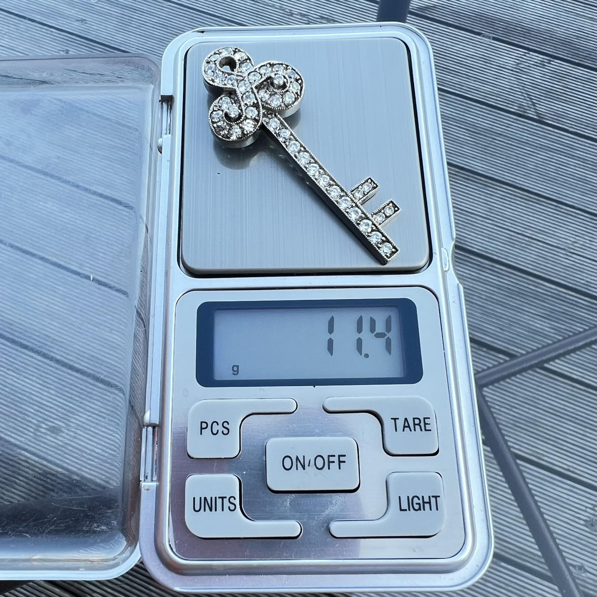 Sterling Silver Huge Sterling Silver 925 Jewelry Fashion Pendant Key italy Size ONE SIZE - 4 Thumbnail
