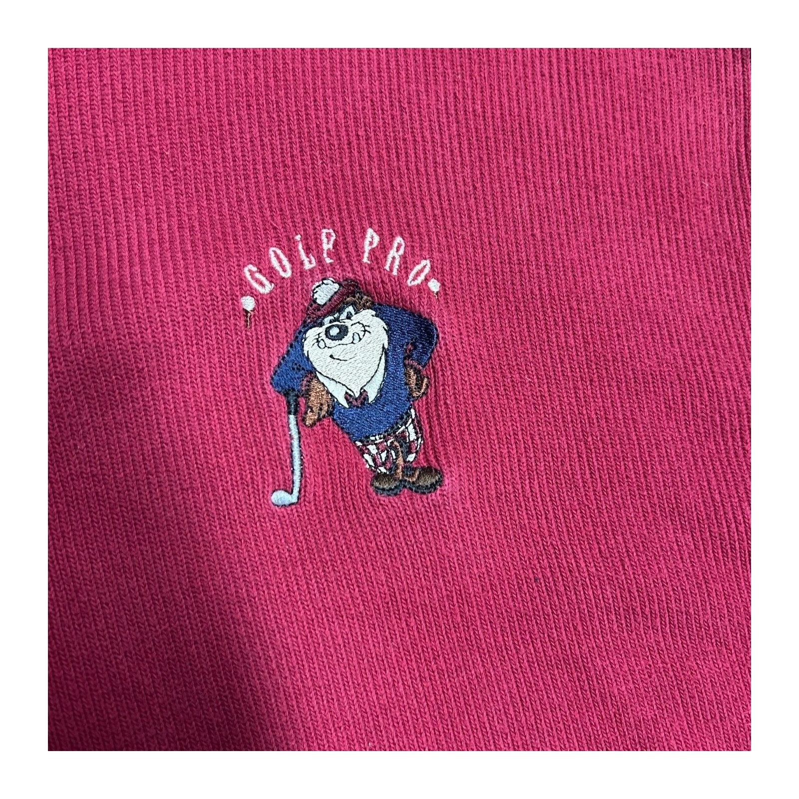 Vintage Vintage Looney Tunes Warner Breos Golf Sweater Red Xl Taz Ac Size US XL / EU 56 / 4 - 3 Thumbnail