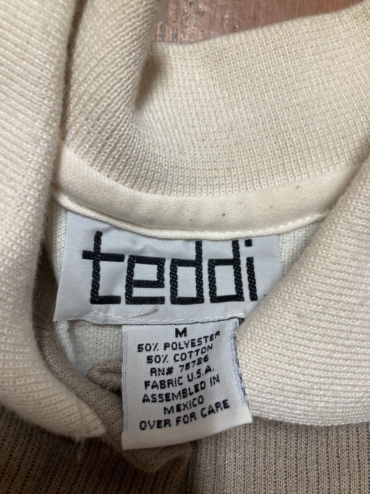 Teddy Fresh Vintage 80s TEDDI Floral Birds Knit Pullover Sweater MEDIUM Size M / US 6-8 / IT 42-44 - 4 Thumbnail