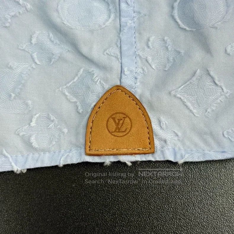 Louis Vuitton Louis Vuitton Blue dark full print shirt Size XXS / US 00 / IT 34 - 7 Thumbnail