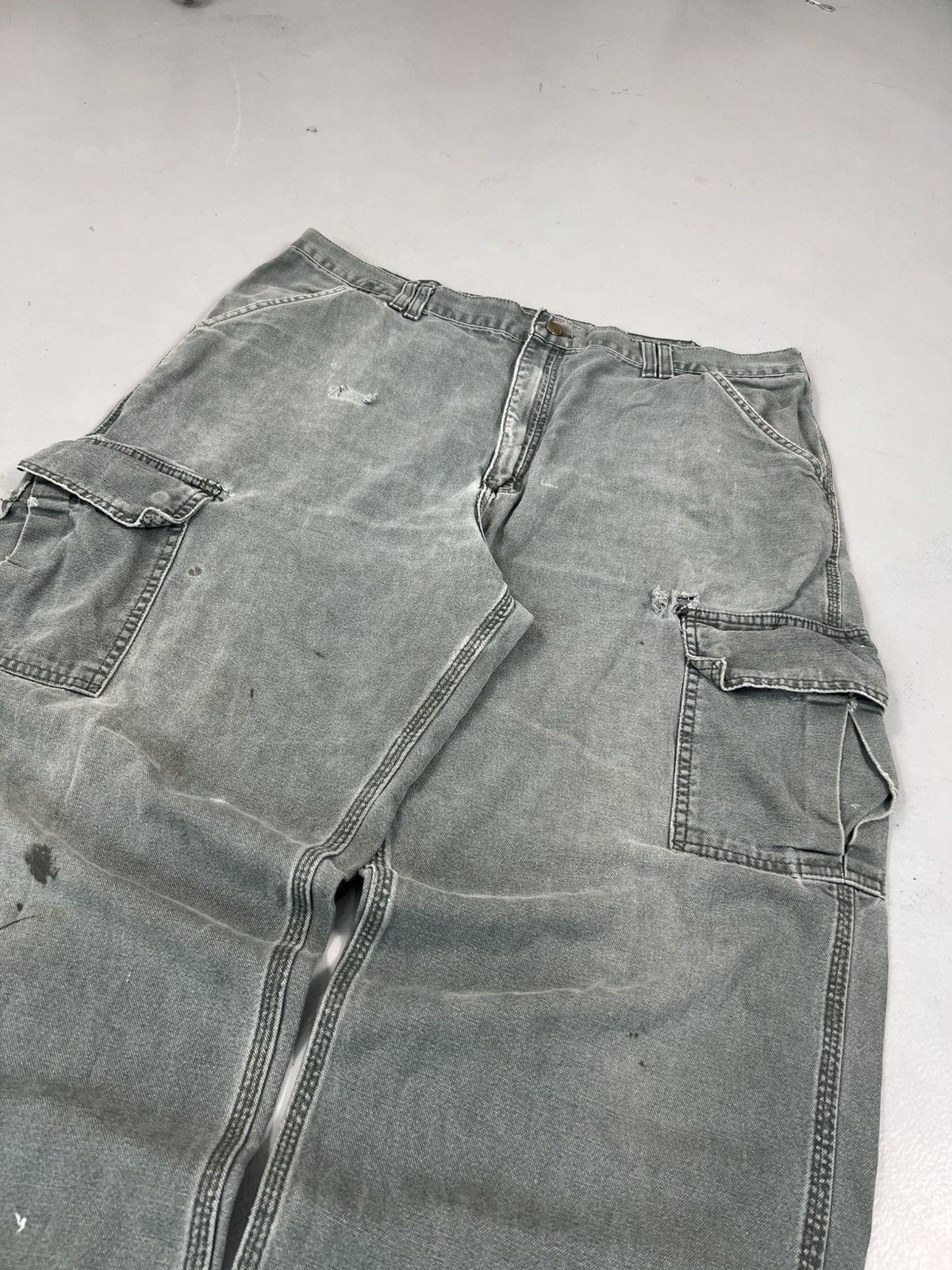 Carhartt Vintage carhartt B1140 damaged cargodenim Size US 38 / EU 54 - 3 Thumbnail