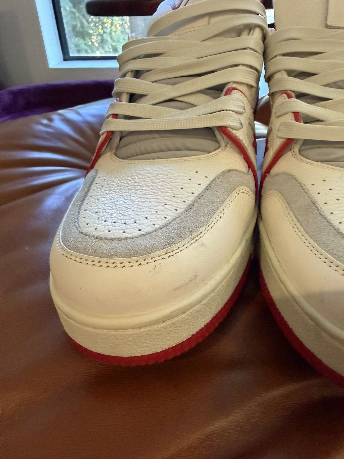 Louis Vuitton Louis Vuitton LV Trainer Red White Size US 10 / EU 43 - 4 Thumbnail
