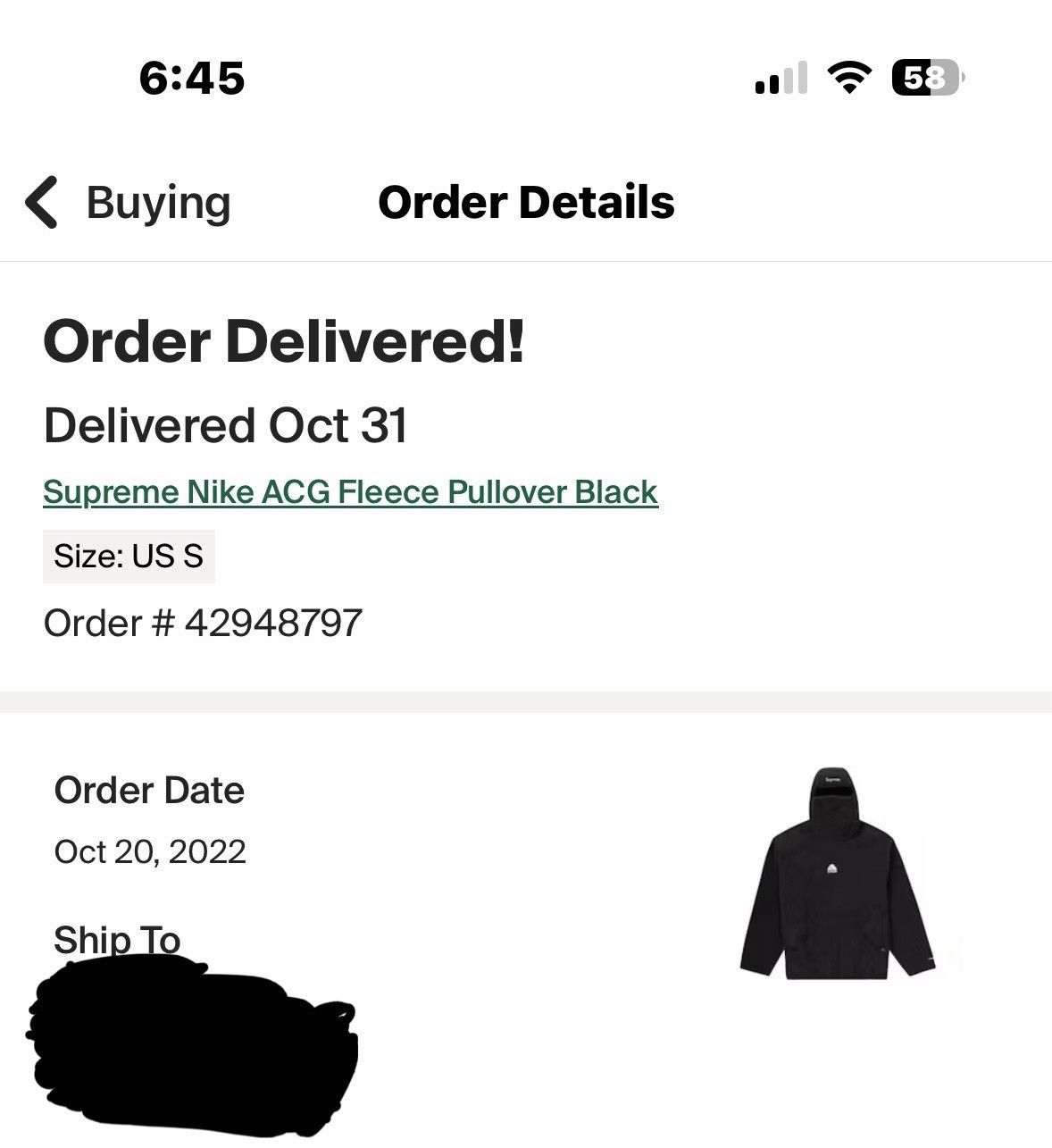 Supreme Supreme Nike ACG fleece Size US S / EU 44-46 / 1 - 6 Thumbnail
