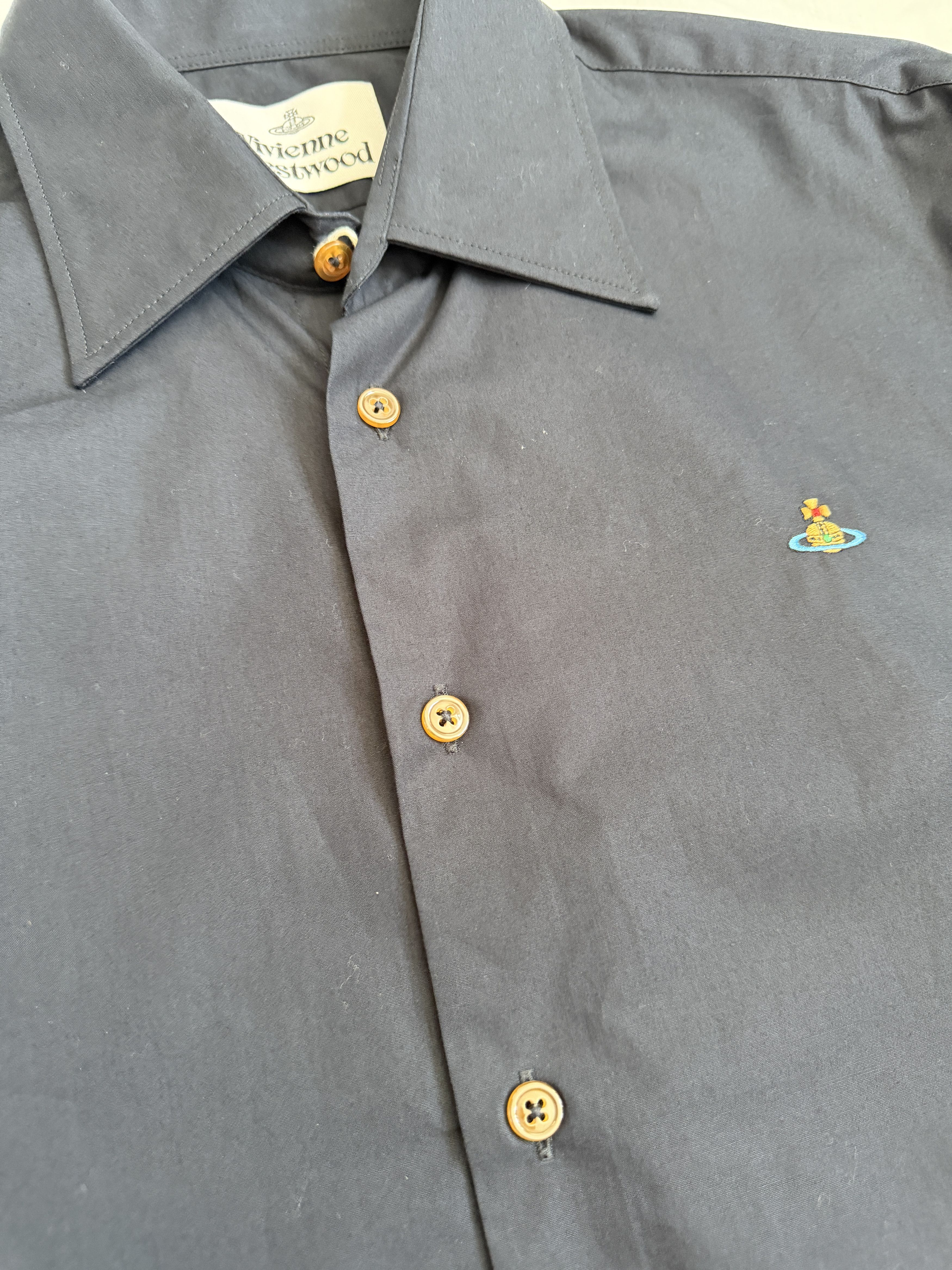 Vivienne Westwood Vivienne Westwood MAN Cotton Orb Embroidery Shirt Size US M / EU 48-50 / 2 - 4 Thumbnail