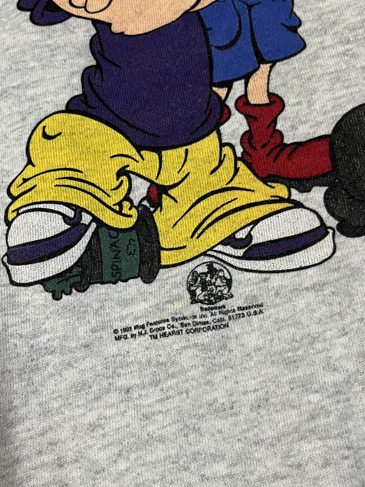 Cartoon Network Vintage 1993 Popeye Olive Oyl Brutus Hip Hop Crewneck Size US L / EU 52-54 / 3 - 3 Thumbnail