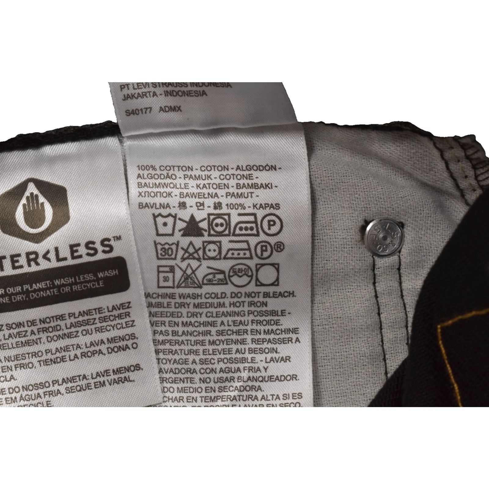 Levi's Levi's 550 Relaxed Fit Black Denim Jeans 44x29 Men Regular Cotton 5-Pocket NWT Size US 44 / EU 60 - 3 Thumbnail