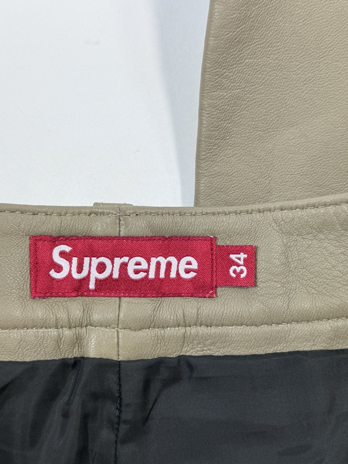 Supreme LEATHER CARPENTER PANTS Size US 34 / EU 50 - 5 Thumbnail