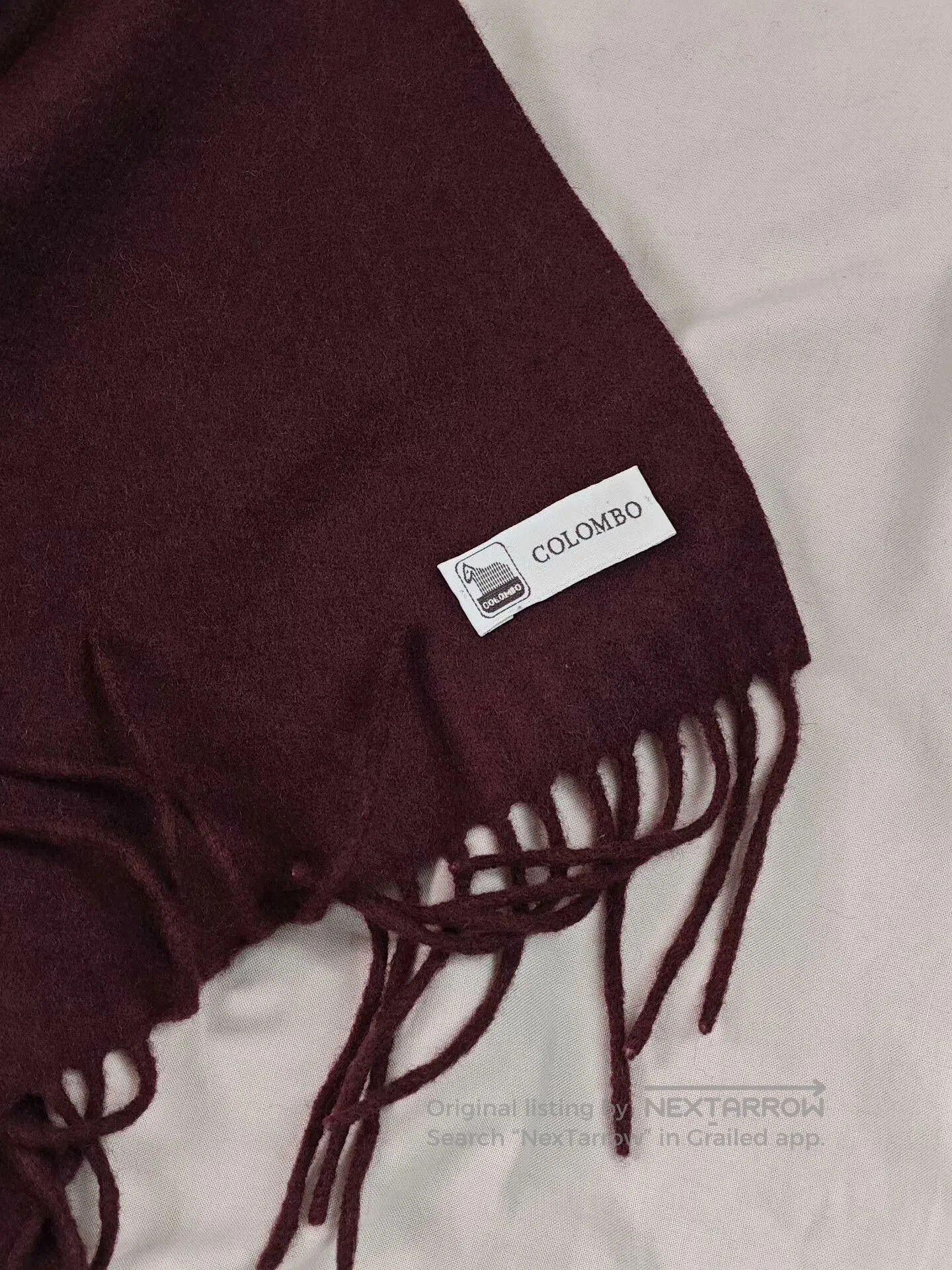 Colombo Colombo Purple Cashmere Scarf from Italy. Size ONE SIZE - 3 Thumbnail