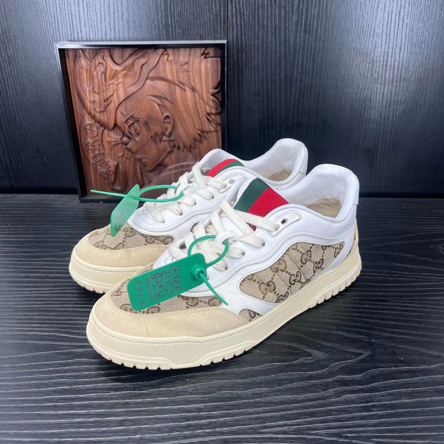 Gucci Gucci re-web white and brown 42 boxed Size US 9 / EU 42 - 1 Thumbnail