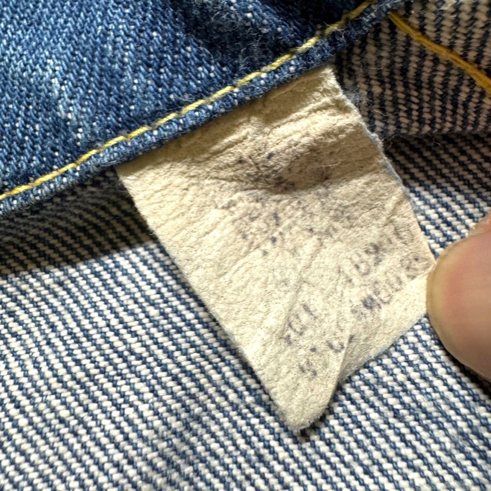 Lee VINTAGE Lee Denim Sanforized Jean Sleeveless Jacket Womens S Destressed Union Made Shirt/Middle? Size 32" / US 10 / IT 46 - 4 Thumbnail